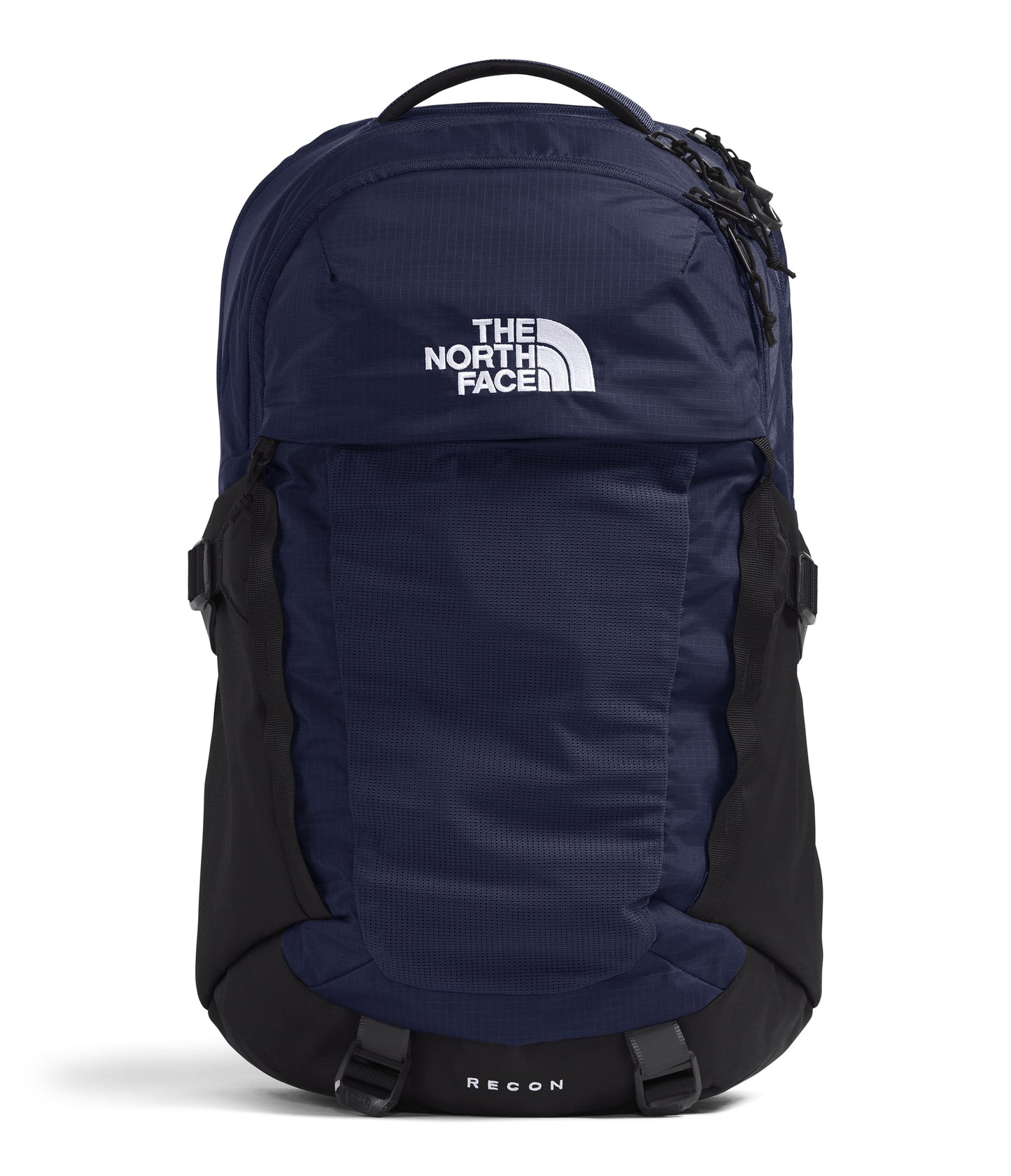 THE NORTH FACE Recon Everyday Laptop Backpack | Daypack with Water Repellent Finish, 16" Laptop Sleeve, 2 Water Bottle Pockets, TNF Black/TNF Black-NPF, One Size