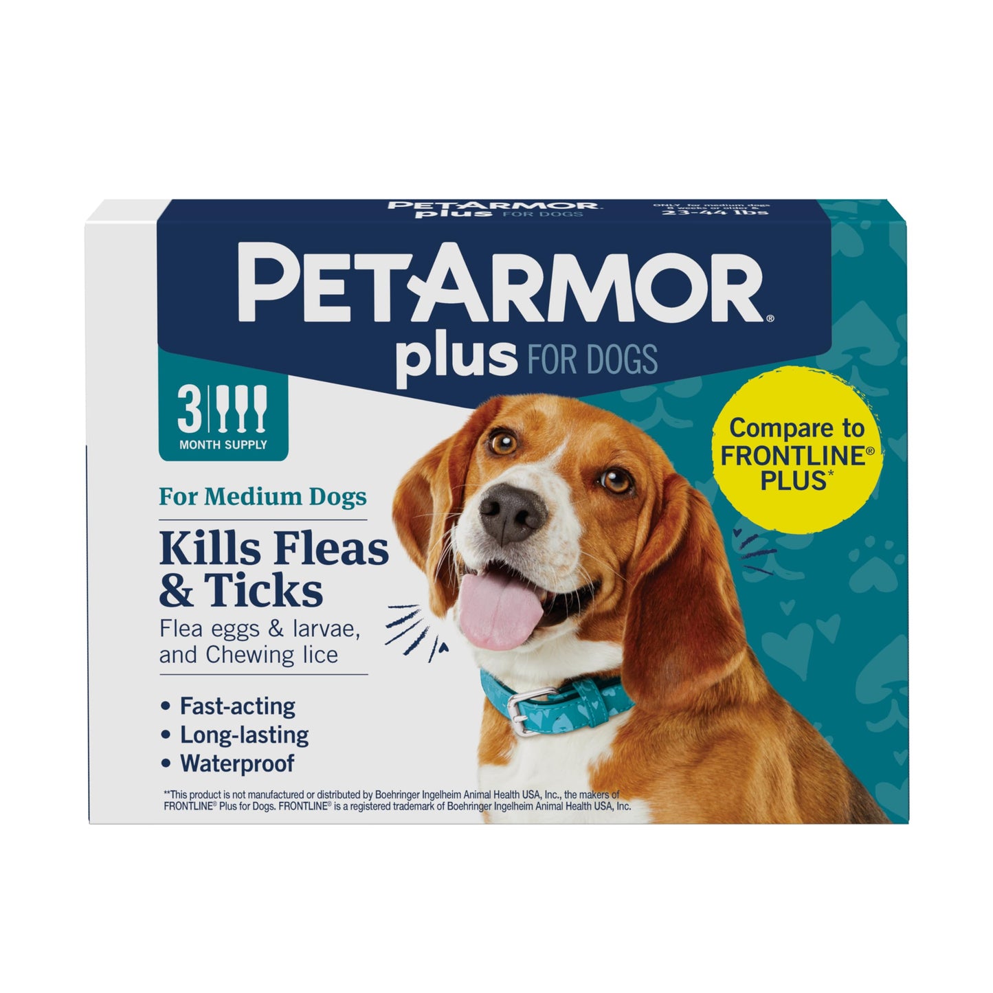 PetArmor Plus Flea and Tick Prevention for Cats, Cat Flea and Tick Treatment, 6 Dose, Waterproof Topical, Fast Acting, Cats Over 1.5 lbs