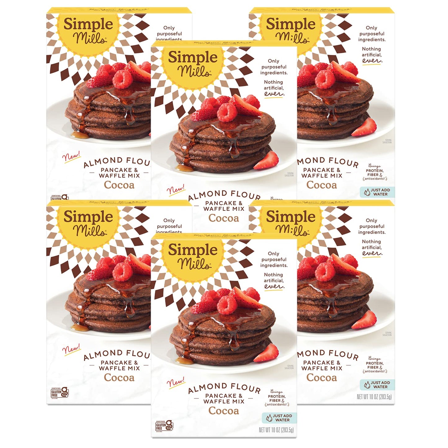 Simple Mills Almond Flour Pancake Mix & Waffle Mix, Gluten Free, Made with whole foods, (Packaging May Vary), 10.7 Ounce (Pack of 1)