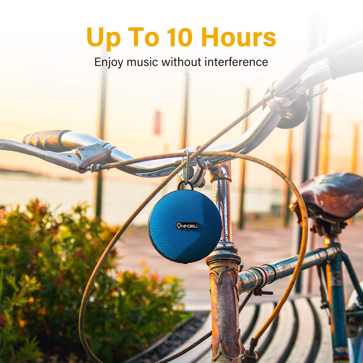 Onforu Portable Bluetooth Speaker for Bike, IP65 Waterproof Mini Outdoor Shower Travel Speakers, Bike Accessories Wireless Bicycle Speaker with Loud Sound for Riding, Ideal Gift