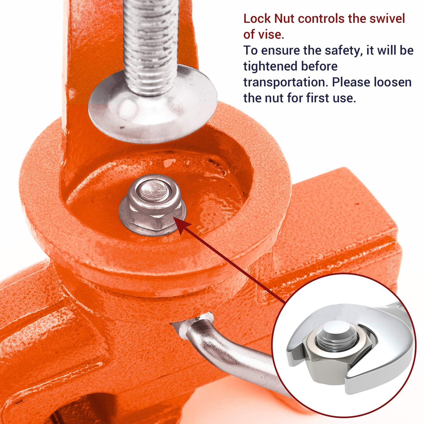 Nuovoware Table Vise 3 Inch, 360° Swivel Base Universal Home Vise Portable Bench Clamp, Clamp-on Vise Bench Clamps Fixed Tool for Woodworking, Metalworking, Cutting Conduit, Drilling, Sawing, Blue