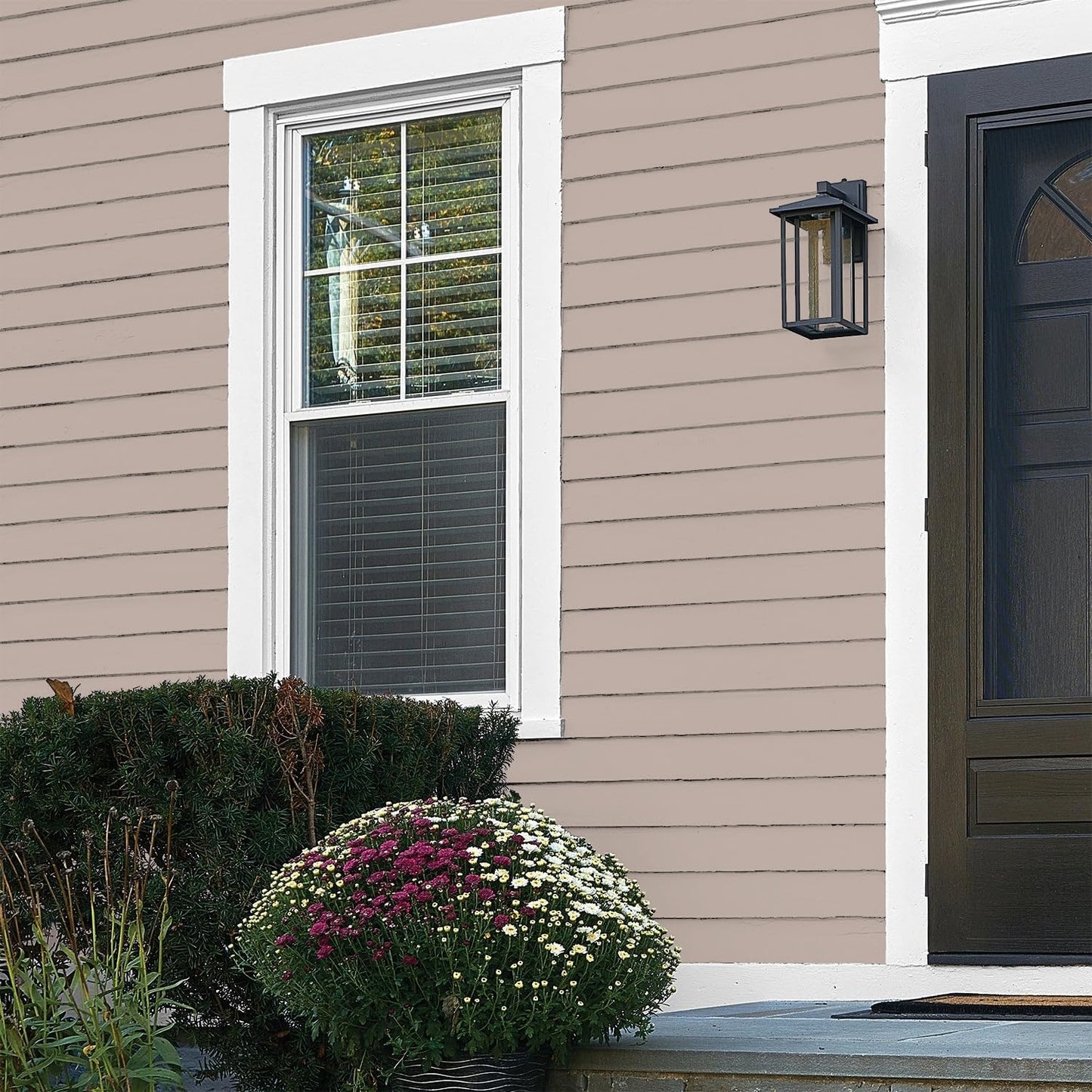 Glidden Exterior Paint + Primer: Beige/Pony Tail, One Coat, Semi-Gloss, 1-Gallon