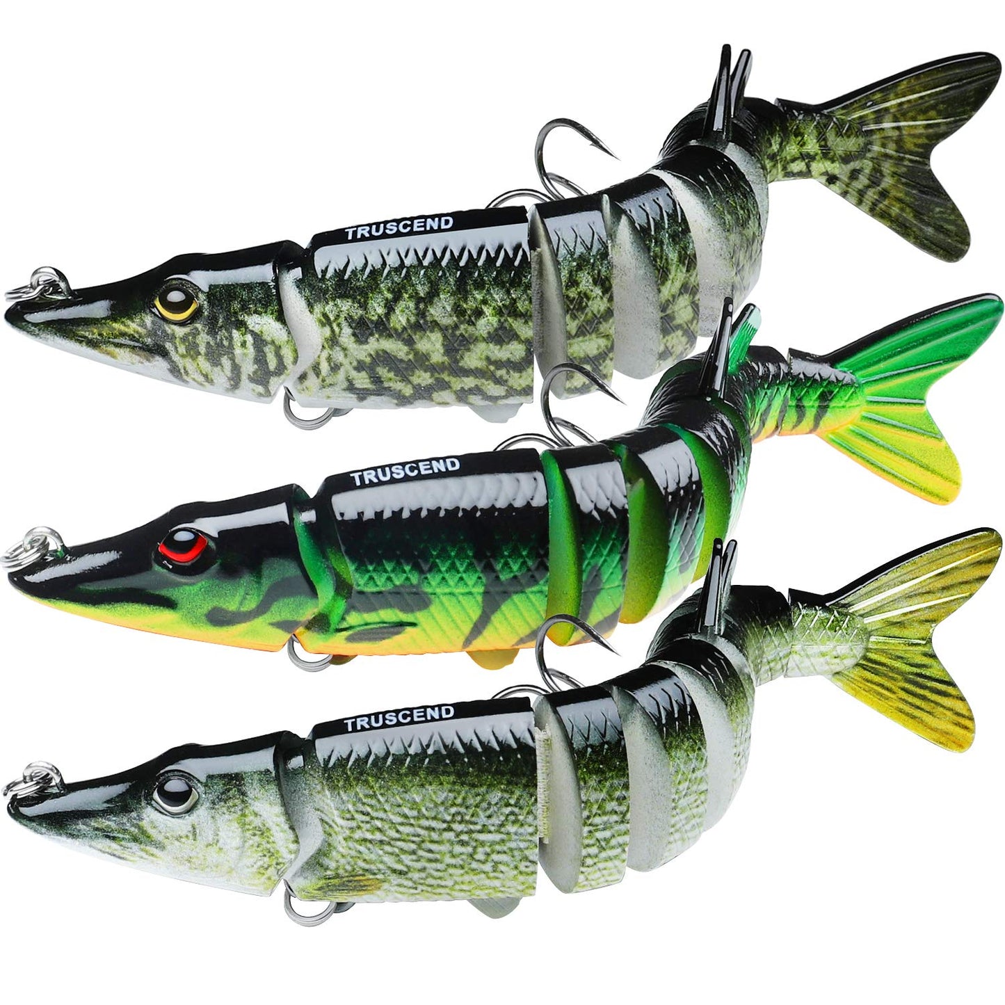 TRUSCEND Swimmax for Freshwater and Saltwater, Lifelike Fishing Lures for Bass Trout Crappie Walleye Pike Bluegill Salmon, Swimbait for Bass Fishing, Amazing Fishing Gear Gifts for Family Fishing