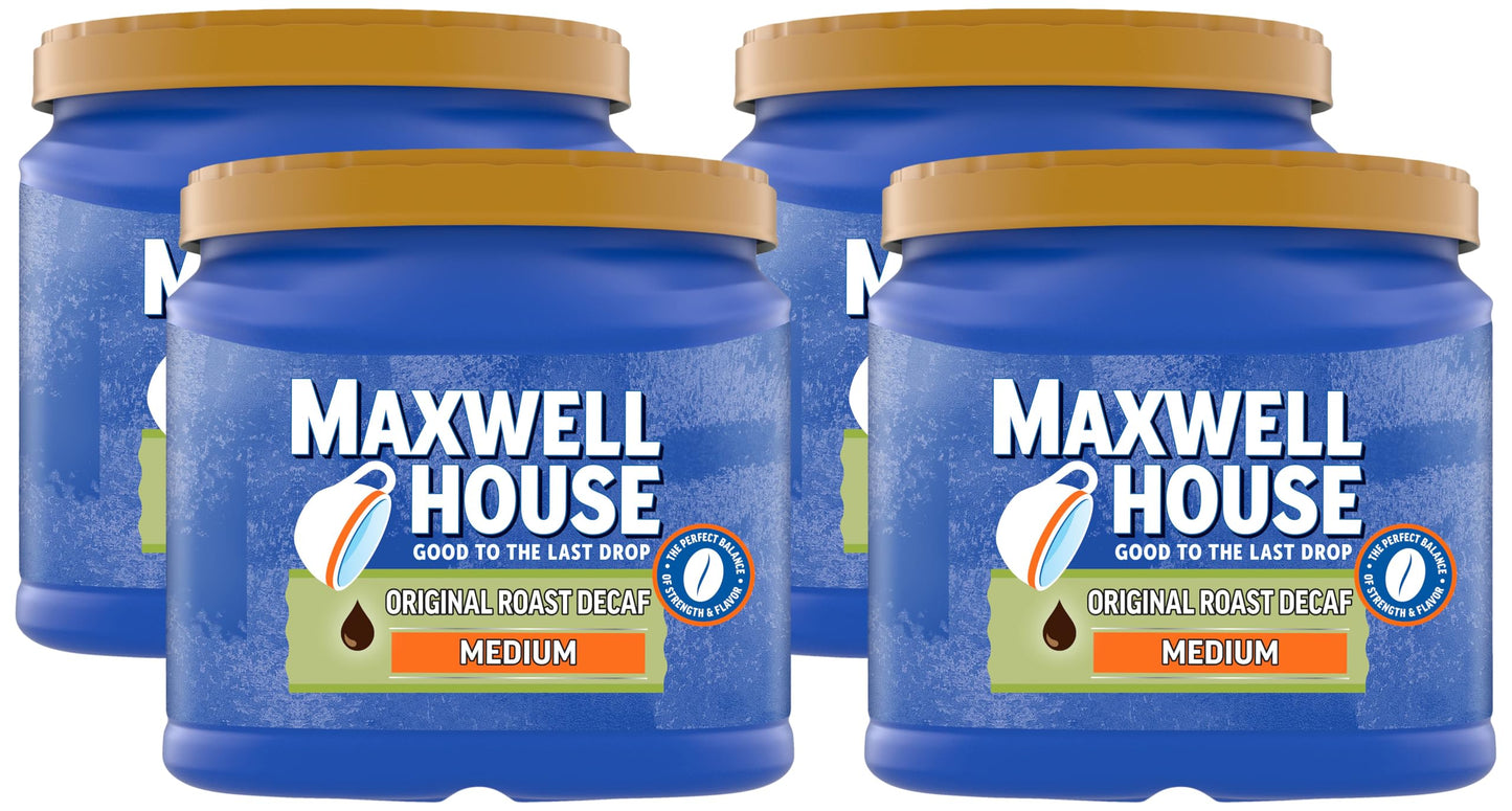 Maxwell House Decaffeinated Original Medium Roast Ground Coffee, 29.3 oz Canister