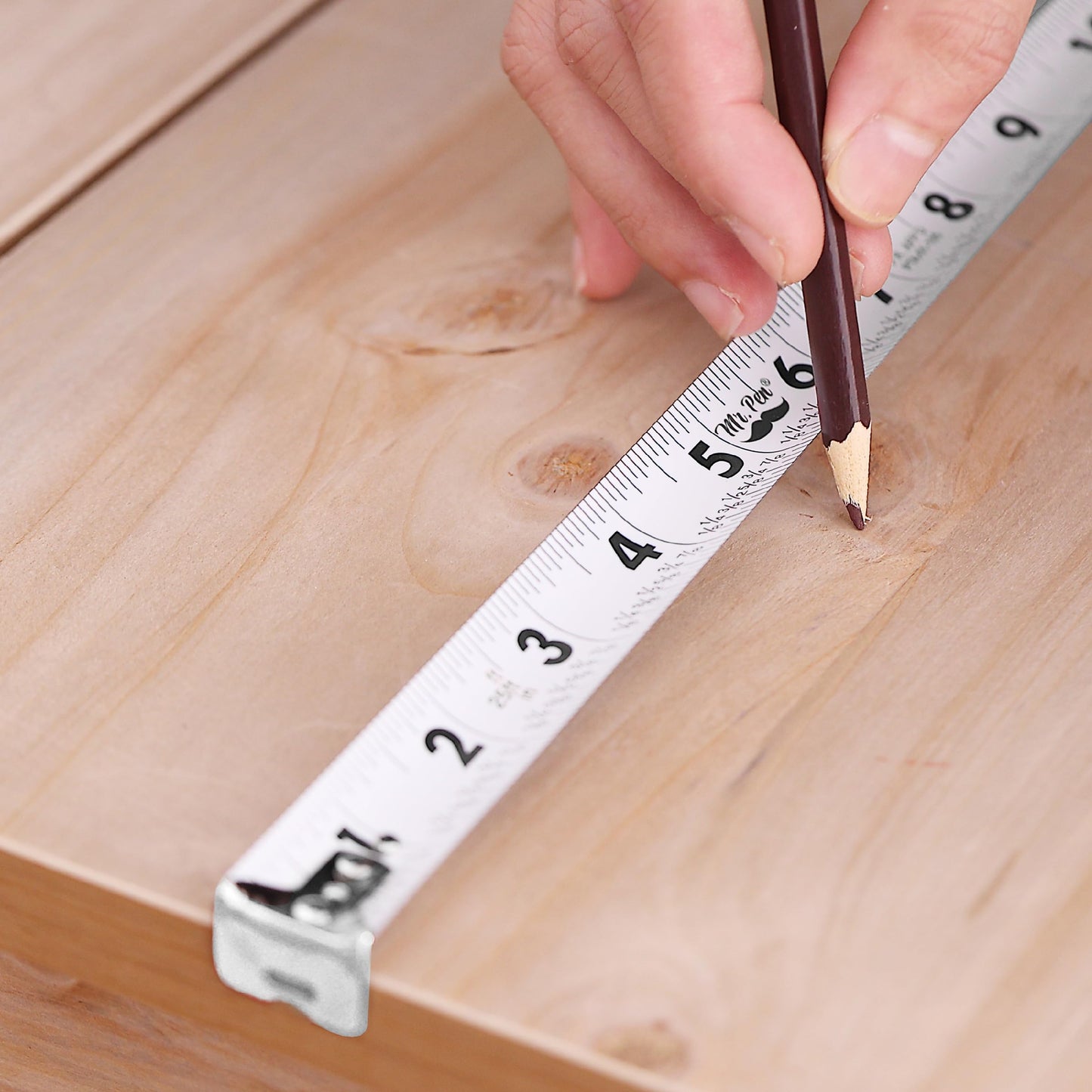Mr. Pen 25-Foot Steel Retractable Tape Measure with Easy Read Fractions