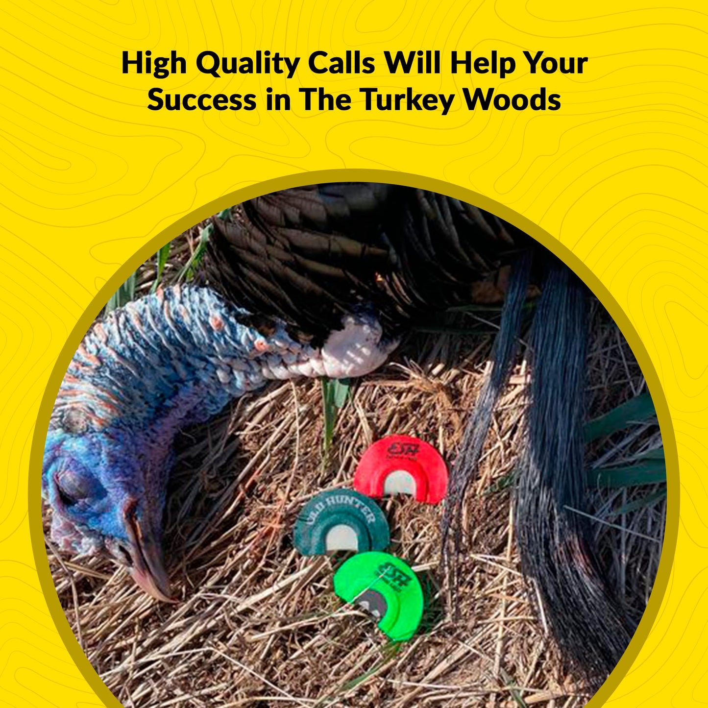 ESH Turkey Mouth Calls – Single or Multi-Pack (2, 3, or 6-Pack) Diaphragm Turkey Calls for Hunting – Variety of Reed Cuts for Realistic Hen Sounds – Perfect for Beginners and Pros