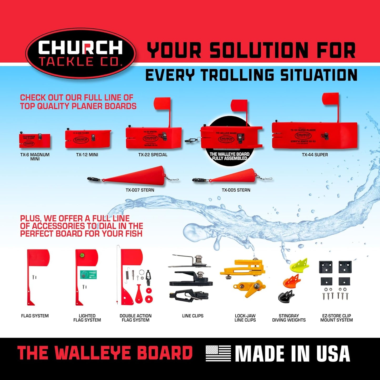 The Walleye Board Pro-Pack by Church Tackle Co