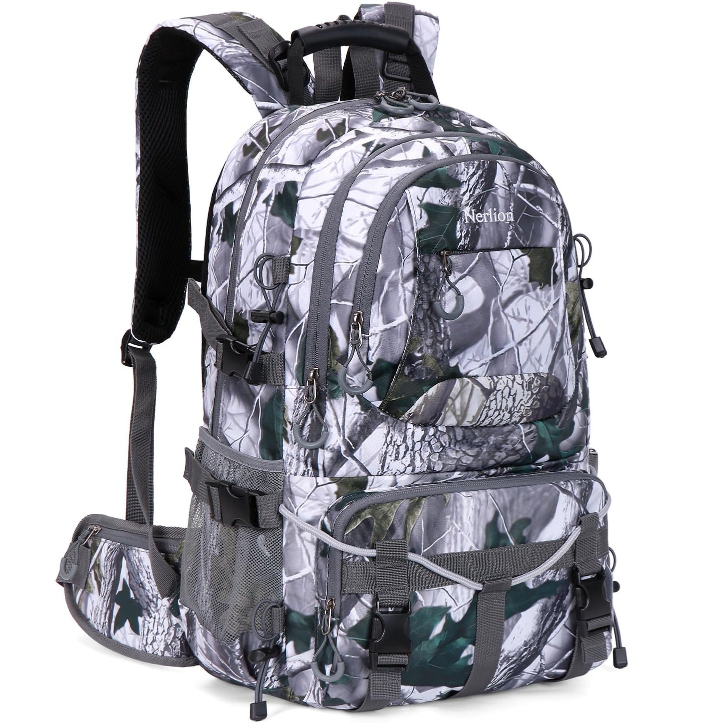 Nerlion 40L Hiking Backpack Travel Backpack for Men Women Camping Waterproof Outdoor Hiking Daypack Lightweight Backpack (Orange)