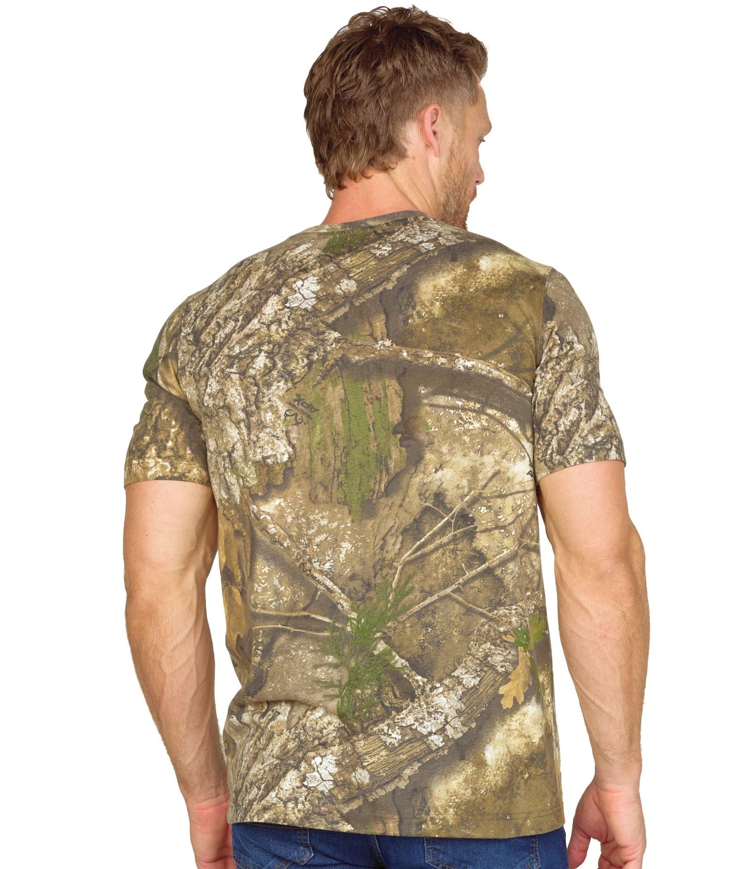 Realtree Men's Essential Camo Lightweight Performance Short Sleeve Shirt