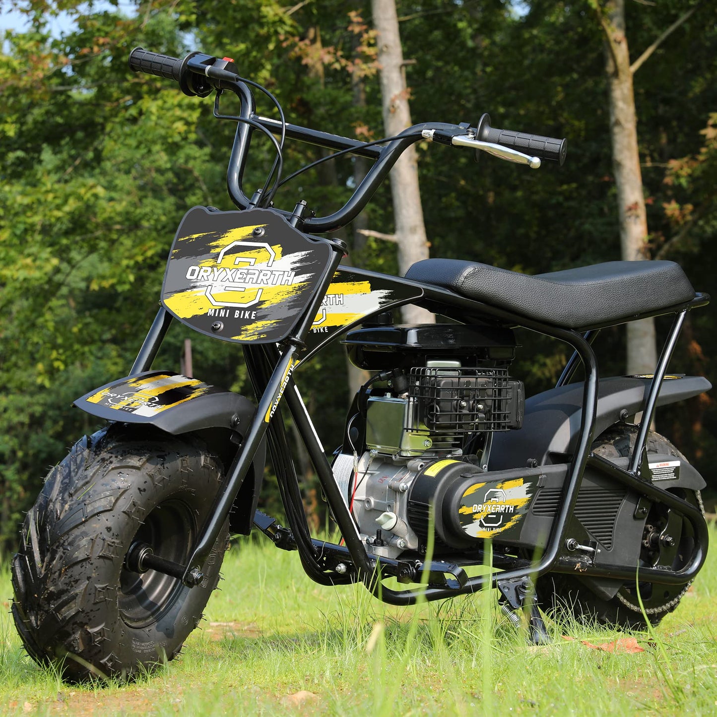 Oryxearth Mini Dirt Bike for Kids, 105CC 4-Stroke Kid Gas Powered Off-Road Pocket Pit Trail Motorcycle W/EPA Approved, Up to 24 Mph Weight Support 185 LBS