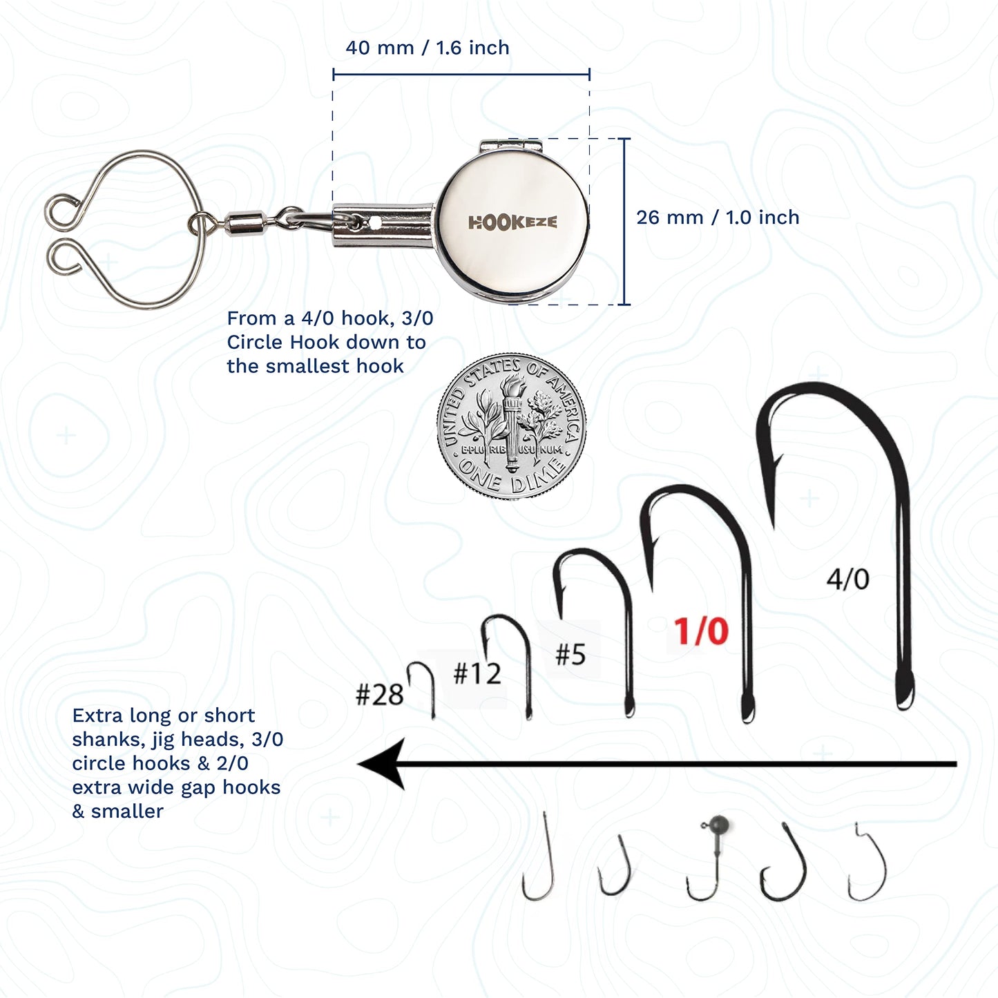 HOOK-EZE Fishing Knot Tying Tool | Protect from Fish Hooks | Tie Fishing Knots Easily | Cool Gadgets for Fishermen | Ice Fly Fishing | Fishing Accessories for Beginner Anglers | Nail Knot Tool