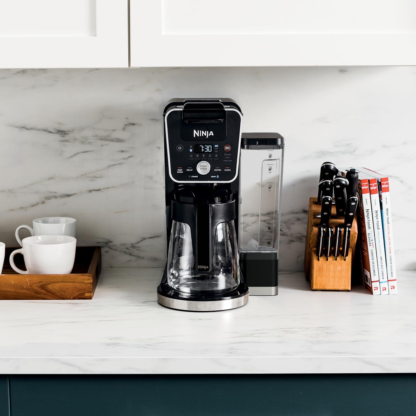 Ninja Hot and Iced Coffee Maker, Single Serve Coffee Maker and Drip Coffee Machine, DualBrew Pro Specialty 12-Cup with K-Cup Combo, Includes Permanent Filter, CFP307