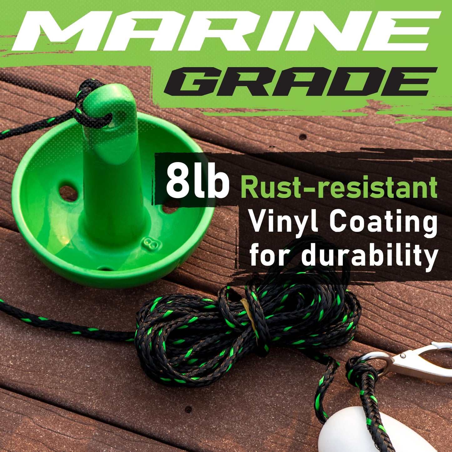 Gradient Fitness Kayak Anchor | Paddle Board Anchor, Small Boat and Canoe Anchors, Jet Ski Anchor, Jetski Accessory, PWC Anchor, Kayak Anchor Kit.