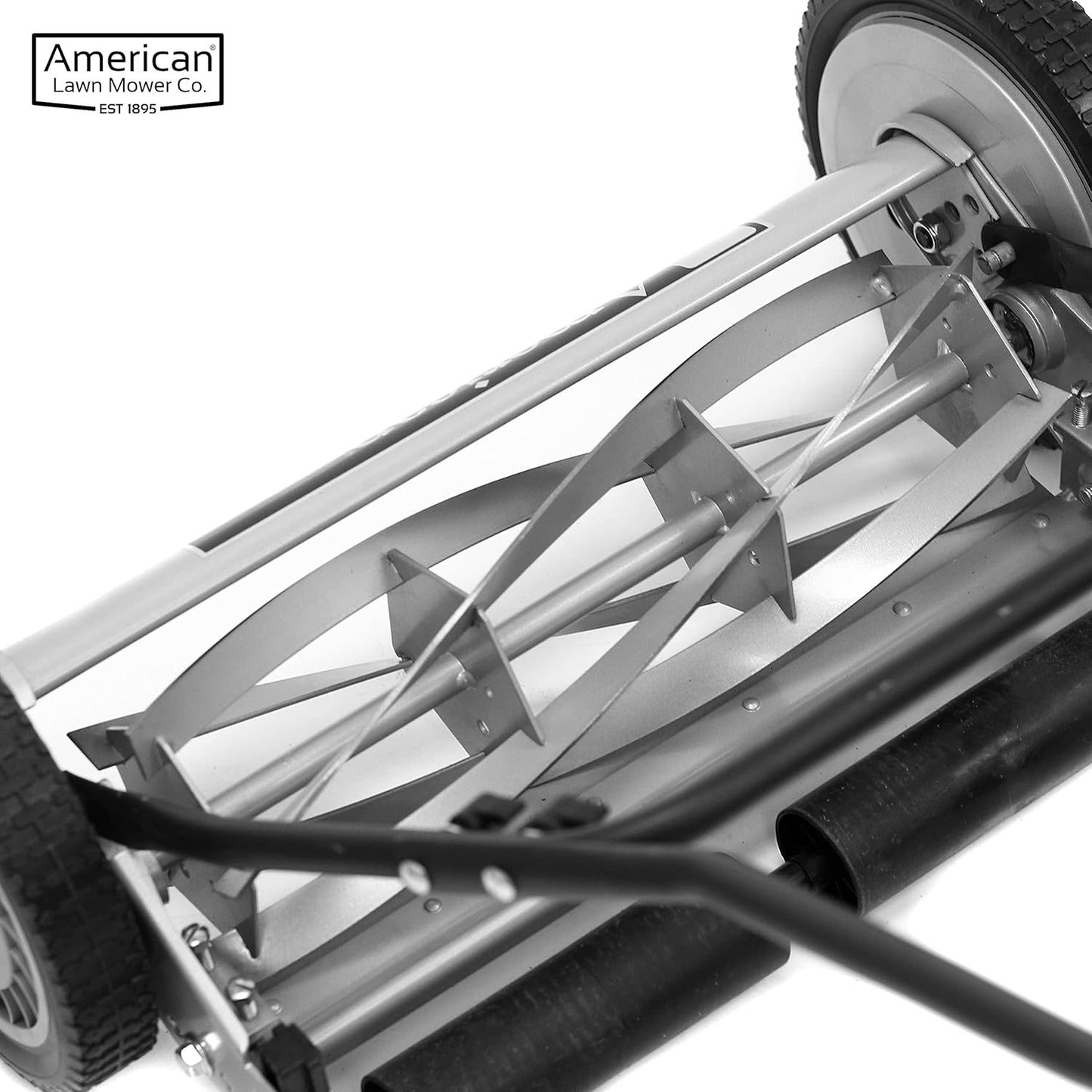 American Lawn Mower Company 1204-14 14-Inch 4-Blade Push Reel Lawn Mower, Red