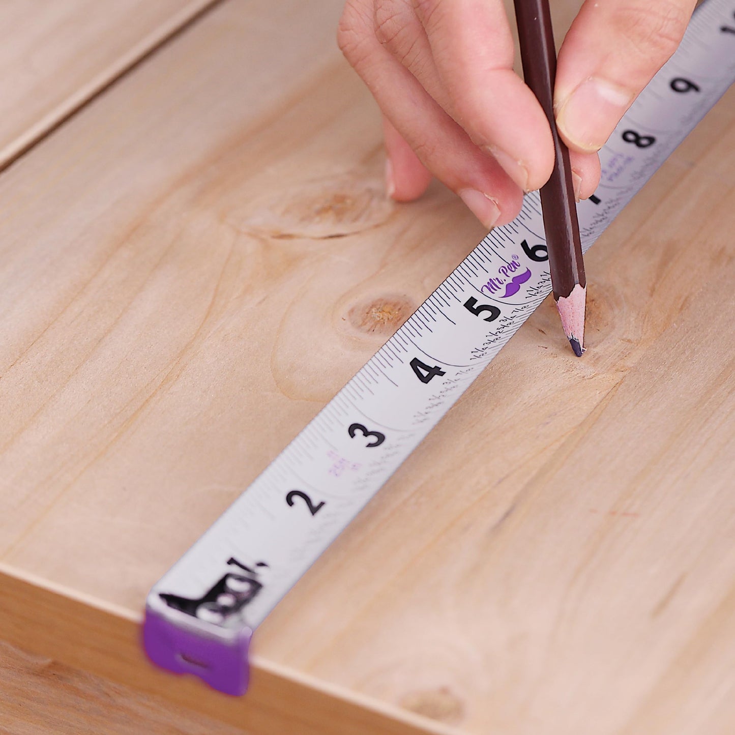 Mr. Pen 25-Foot Steel Retractable Tape Measure with Easy Read Fractions