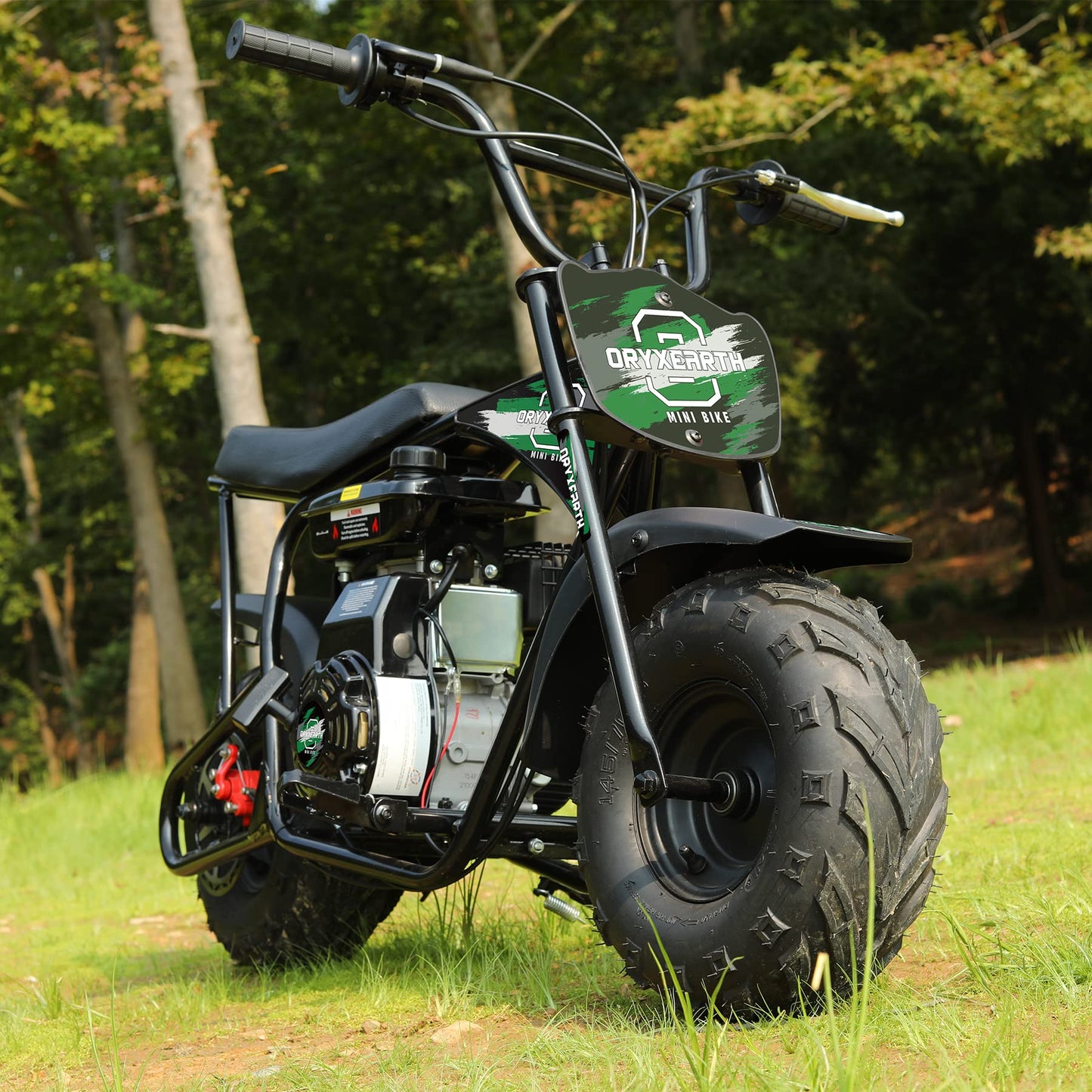 Oryxearth Mini Dirt Bike for Kids, 105CC 4-Stroke Kid Gas Powered Off-Road Pocket Pit Trail Motorcycle W/EPA Approved, Up to 24 Mph Weight Support 185 LBS