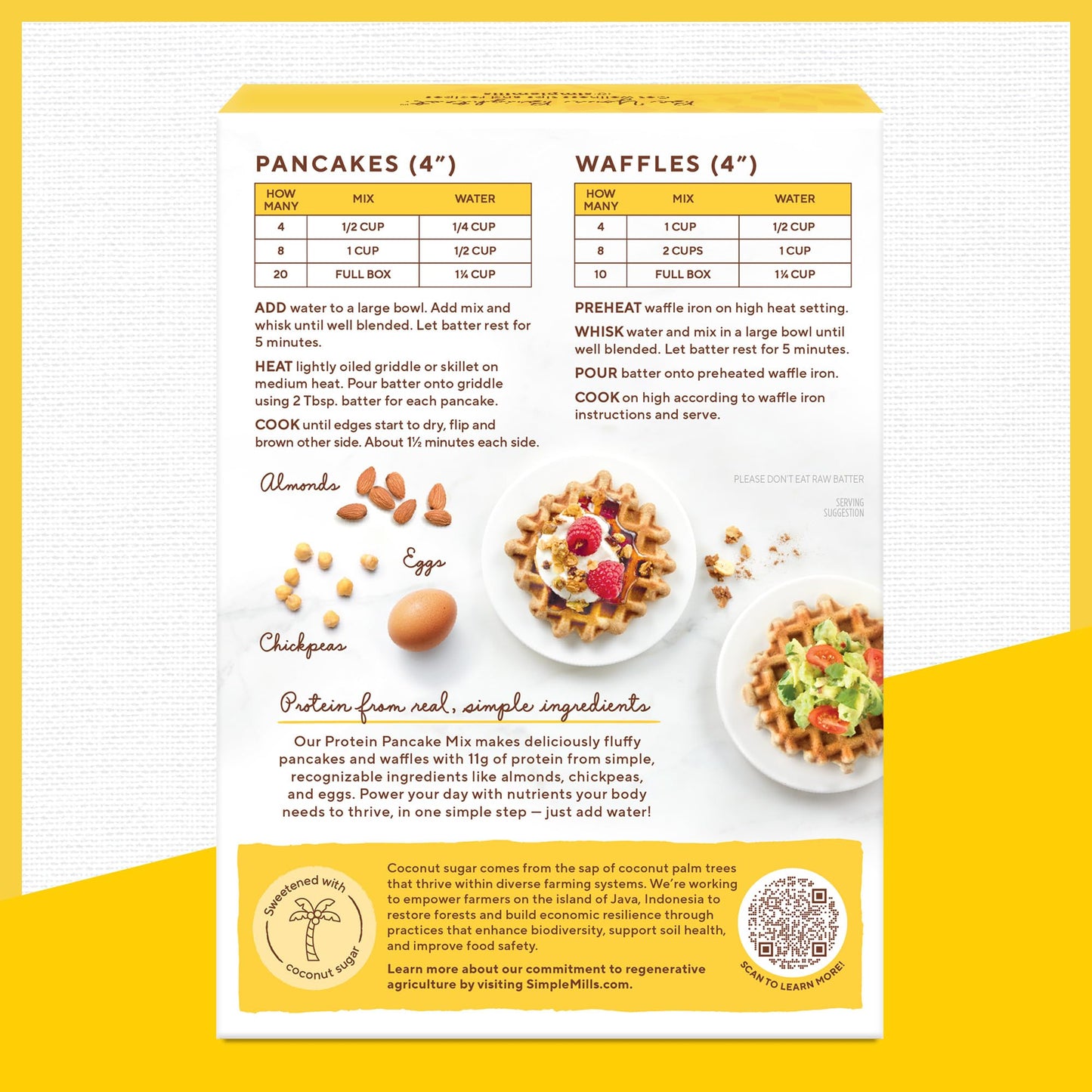 Simple Mills Almond Flour Pancake Mix & Waffle Mix, Gluten Free, Made with whole foods, (Packaging May Vary), 10.7 Ounce (Pack of 1)