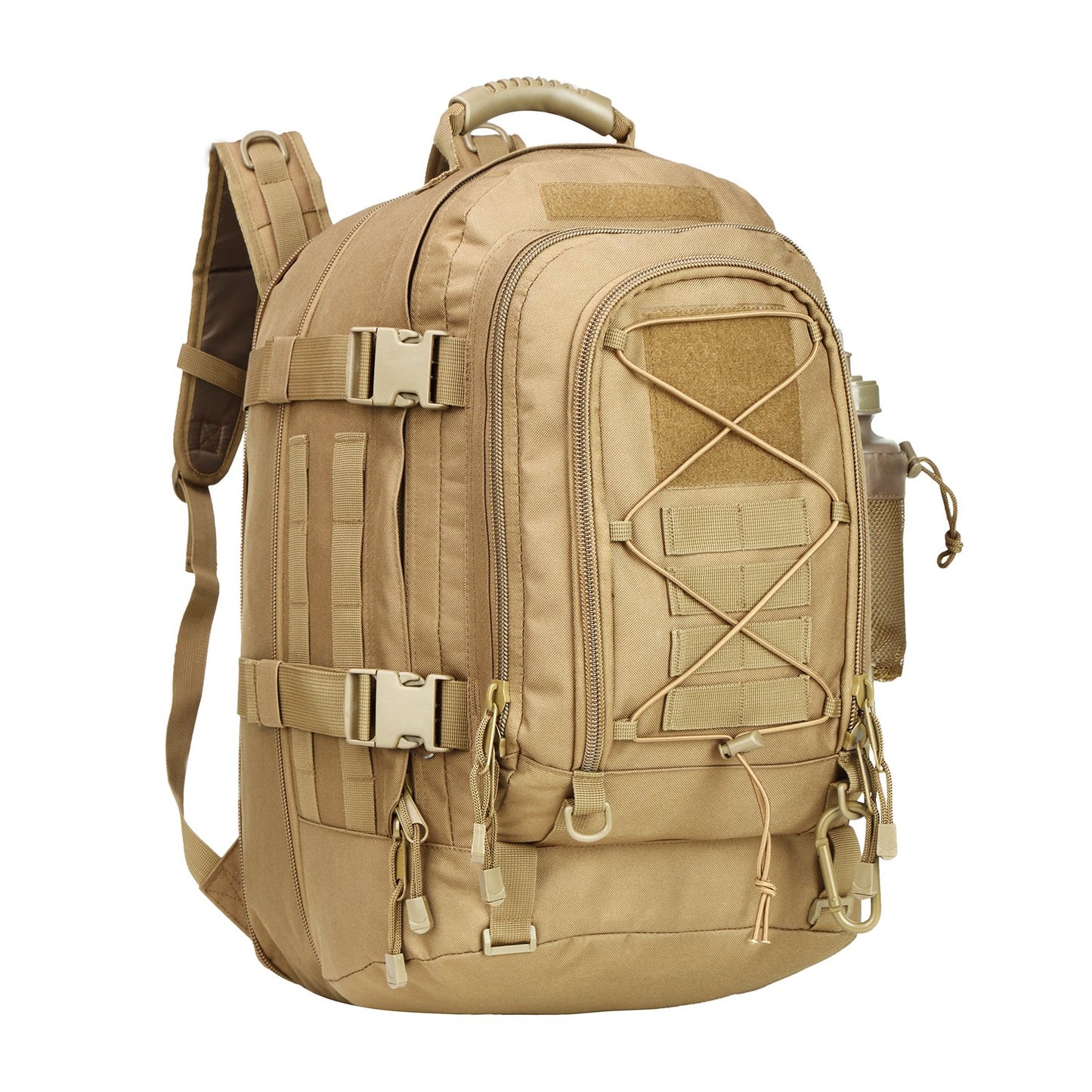 Large Tactical Backpack for Men Military Backpack with DIY System for Travel, Work,Camping,Hunting,Hiking,Sports (GREEN)