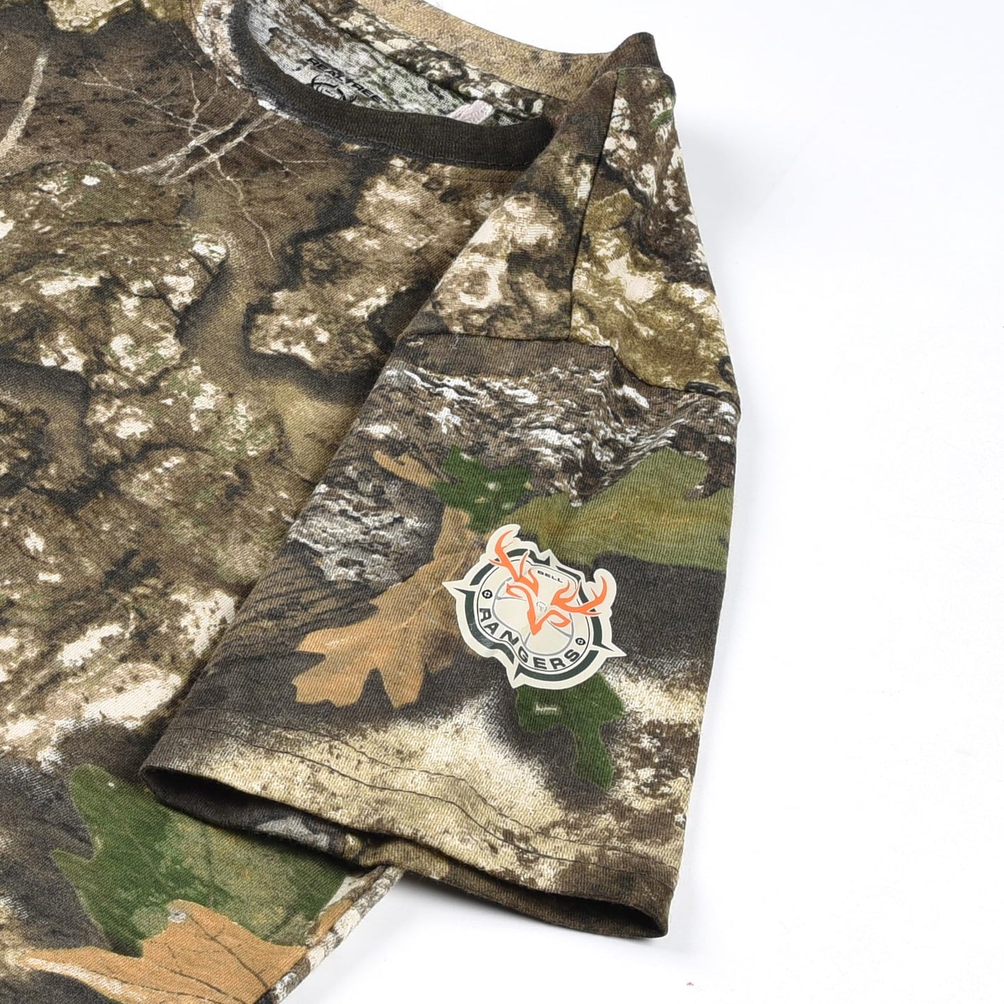 Youth Camouflage Short Sleeve Crewneck Shirt for Boys and Girls