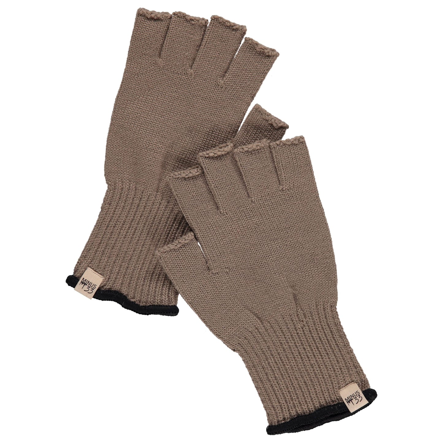 Merino Wool Fingerless Gloves - Half Finger Warm Knitted Gloves