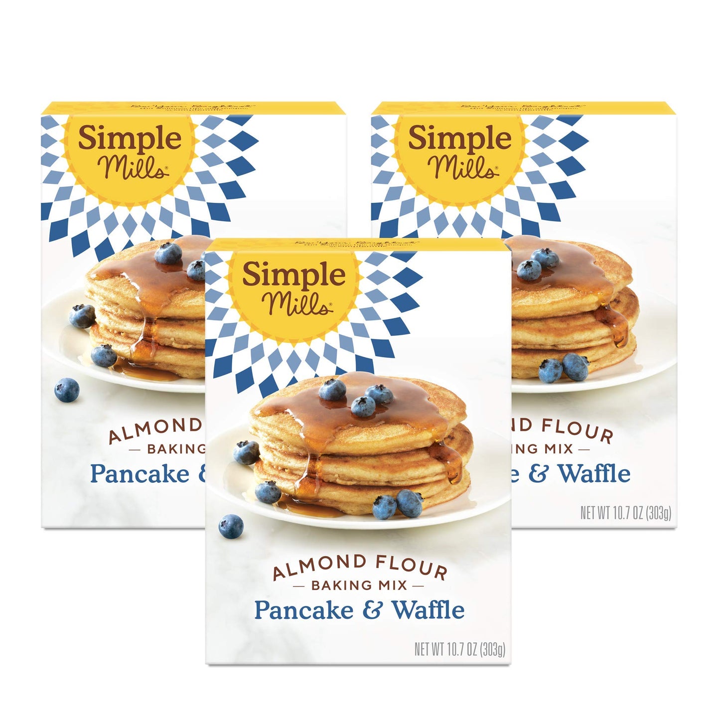 Simple Mills Almond Flour Pancake Mix & Waffle Mix, Gluten Free, Made with whole foods, (Packaging May Vary), 10.7 Ounce (Pack of 1)