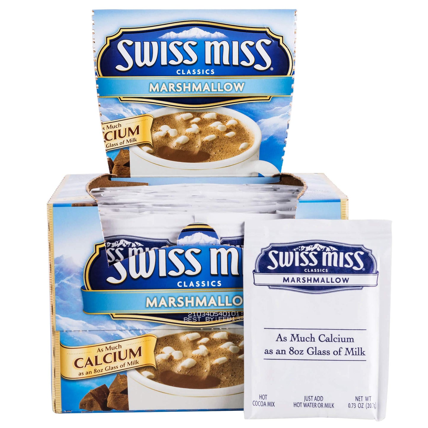 SWISS MISS Milk Chocolate Flavored Hot Cocoa Mix, 38.27 OZ Square Canister