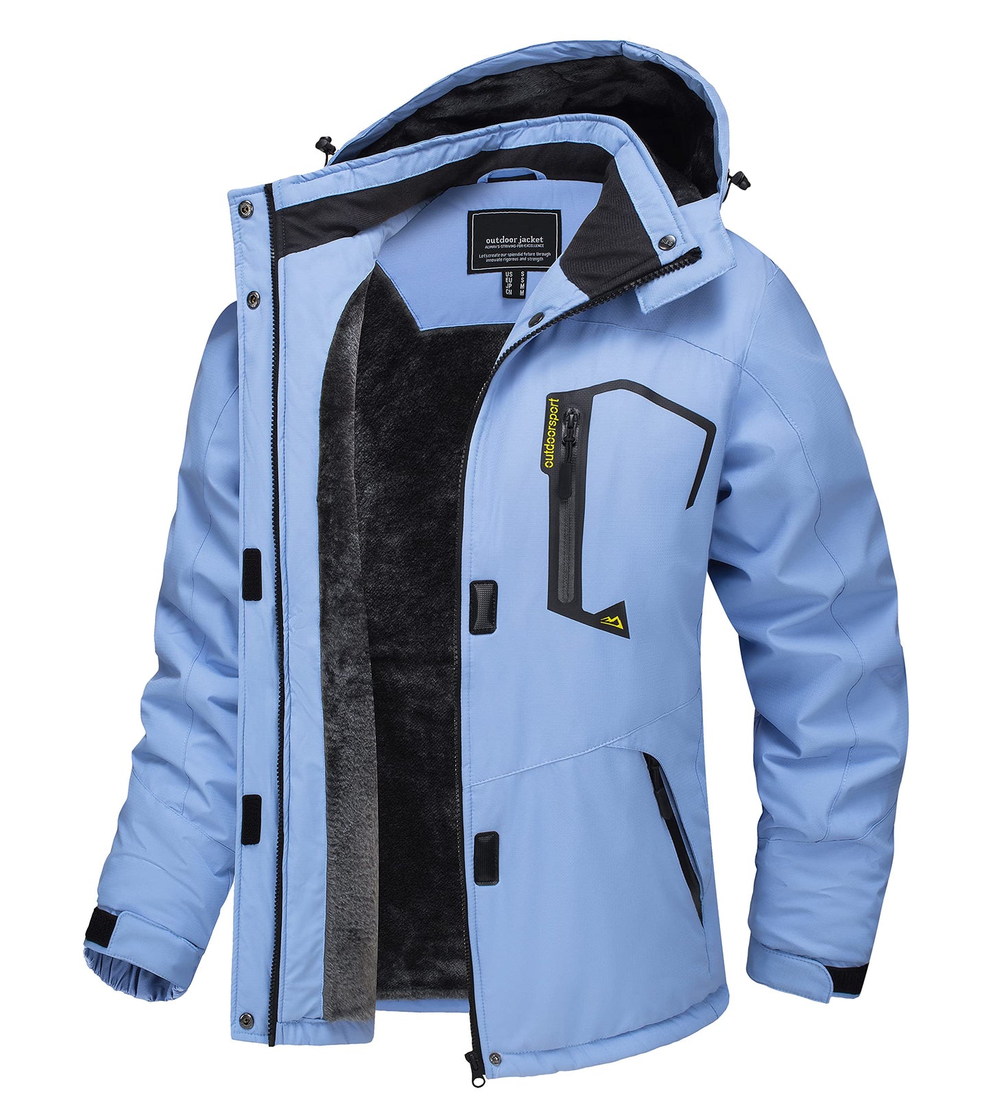 TACVASEN Women's Winter Jacket Waterproof Ski Jacket Hooded Fleece Lined Warm Snow Coat Mountain Windproof Rain Windbreaker