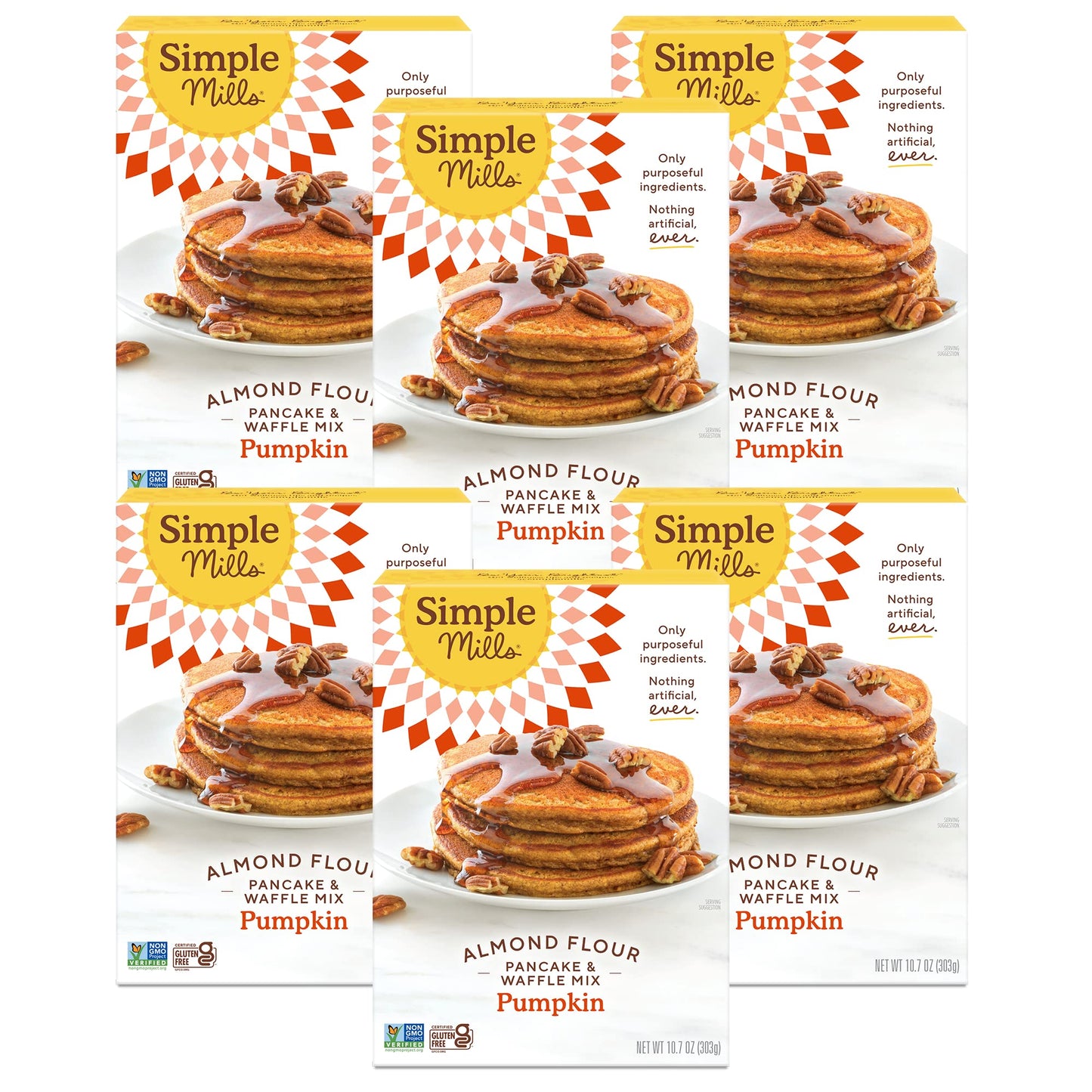 Simple Mills Almond Flour Pancake Mix & Waffle Mix, Gluten Free, Made with whole foods, (Packaging May Vary), 10.7 Ounce (Pack of 1)