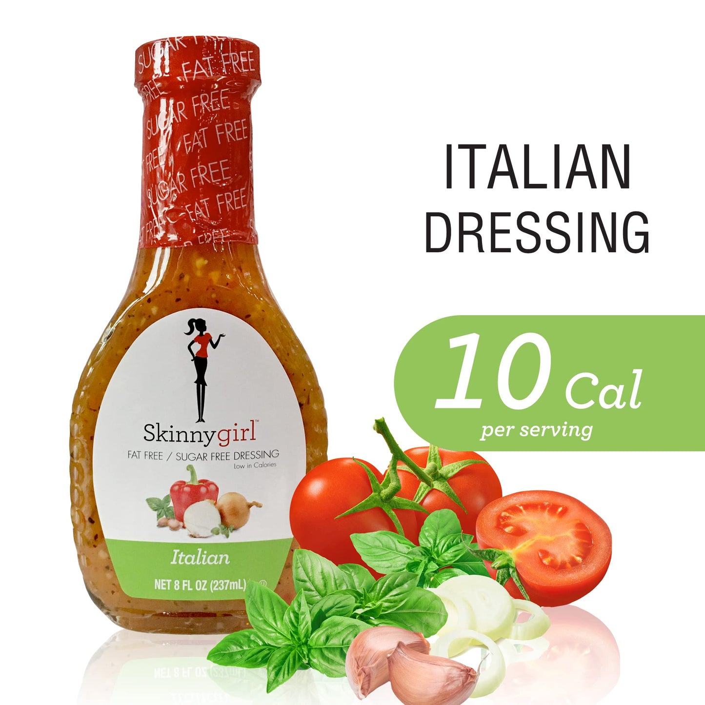 Skinnygirl Fat-Free Salad Dressing, Sugar-Free Buttermilk Ranch, 8 Ounce