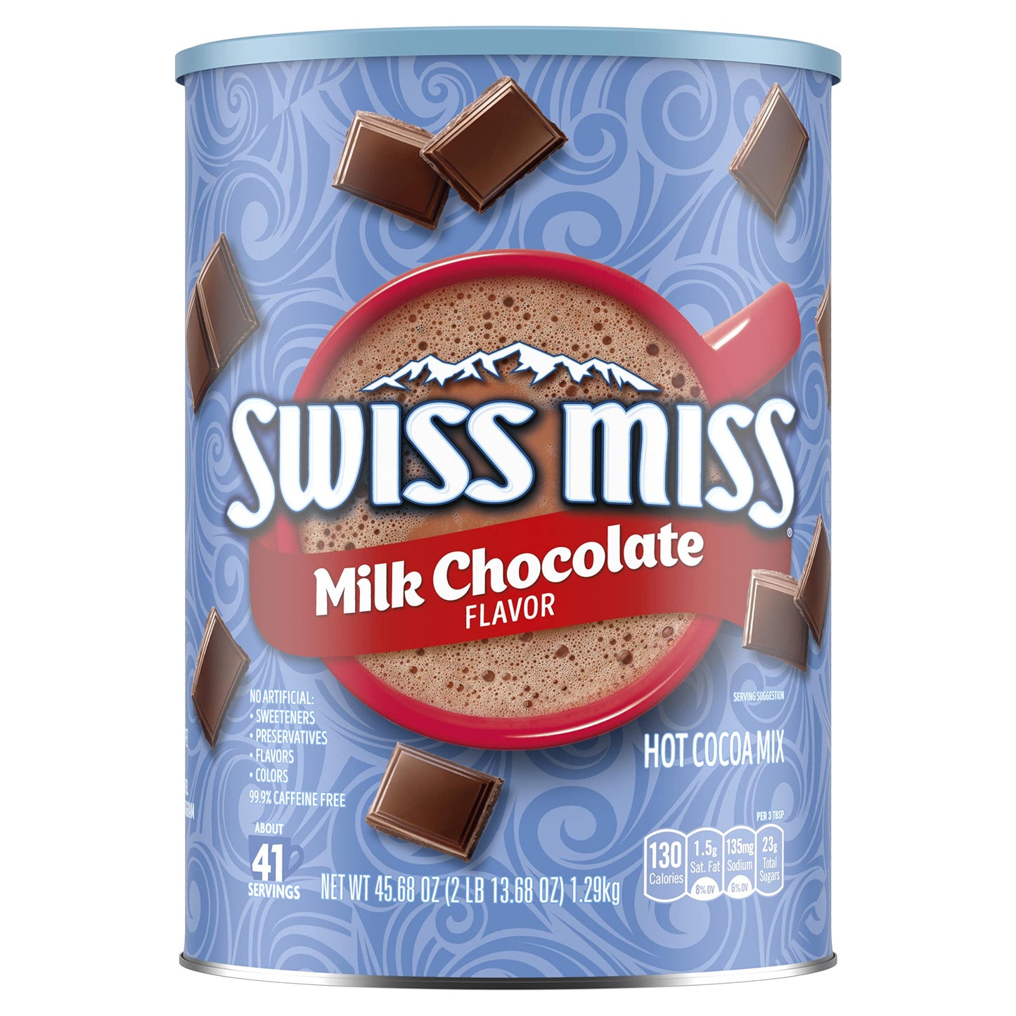 Swiss Miss Milk Chocolate Flavor Hot Cocoa Mix Canister, 76.55 oz.