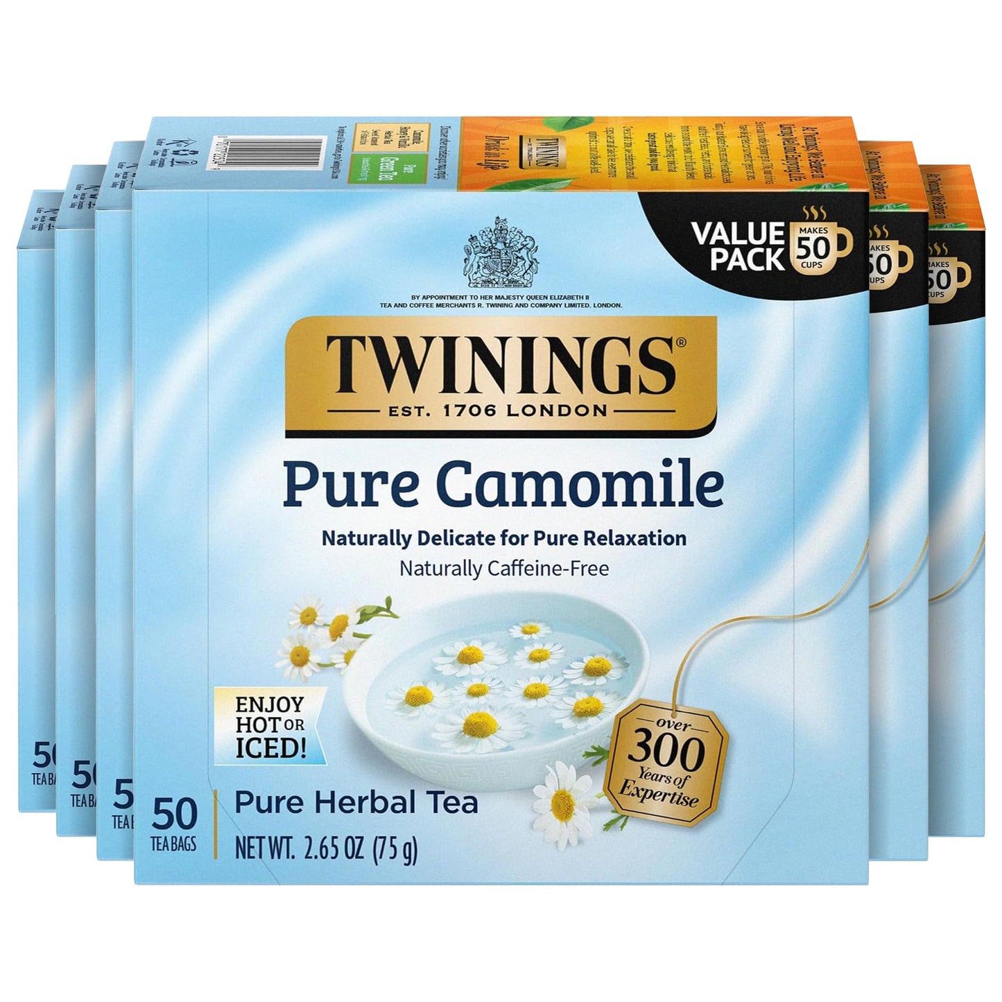 Twinings English Breakfast Black Tea Individually Wrapped Bags, 100 Count (Pack of 1), Smooth, Flavourful, and Robust, Caffeinated, Enjoy Hot or Iced, 100 Teabags