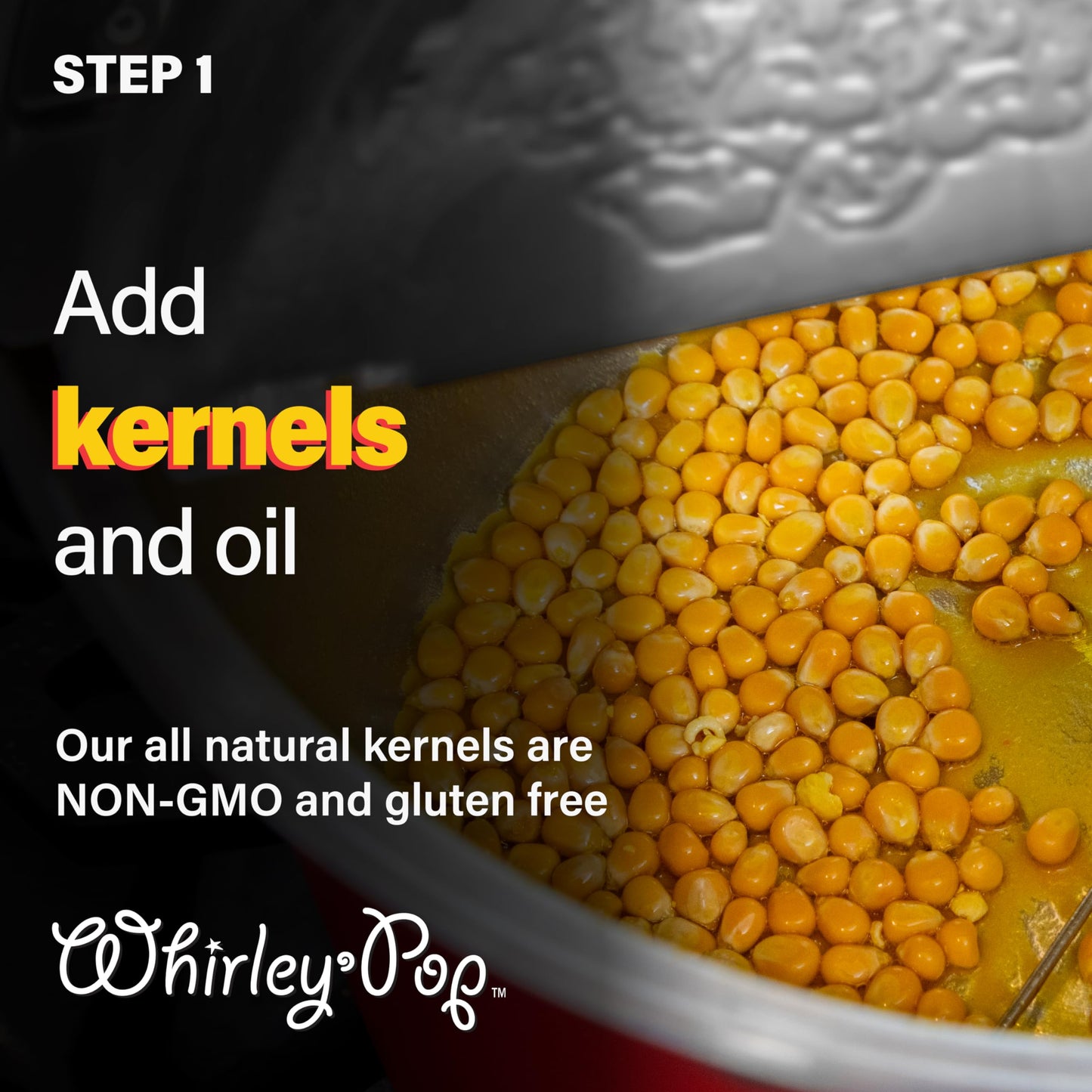 Original Whirley Pop Popcorn Maker - Wabash Valley Farms Gourmet Popcorn Popper, Aluminum Pot With Nylon Gears, 3-Minute Stove Top Popper, Home Movie Night (Silver)