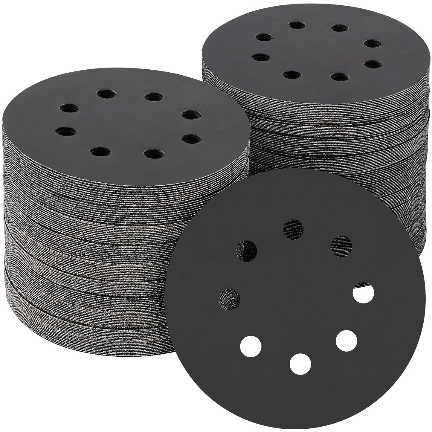 100 PCS 5 Inch Sanding Discs 120 Grit, Round Hook and Loop Sandpaper for Random Orbital Sander