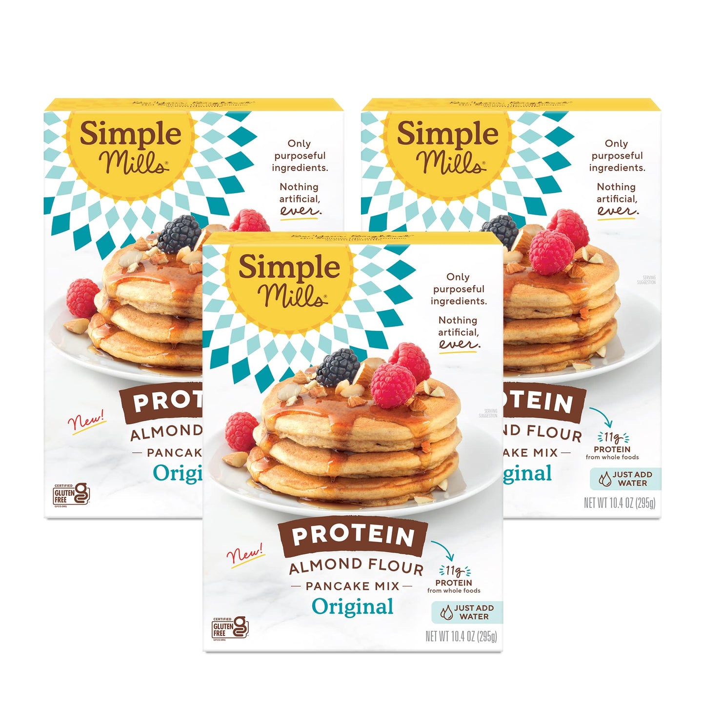 Simple Mills Almond Flour Pancake Mix & Waffle Mix, Gluten Free, Made with whole foods, (Packaging May Vary), 10.7 Ounce (Pack of 1)