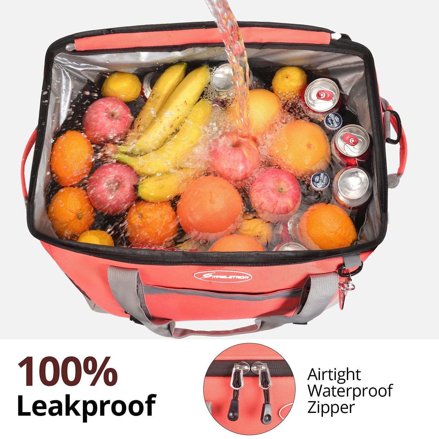 Maelstrom Soft Cooler Bag,Collapsible Soft Sided Cooler,24/30/60/75 Cans Beach Cooler,Ice Chest,Large Leakproof Camping Cooler,Portable Travel Cooler for Grocery Shopping,Camping,Road Trips