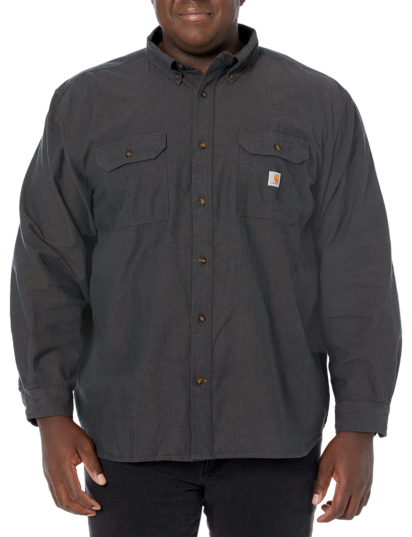 Carhartt Men's Loose Fit Midweight Chambray Long-Sleeve Shirt