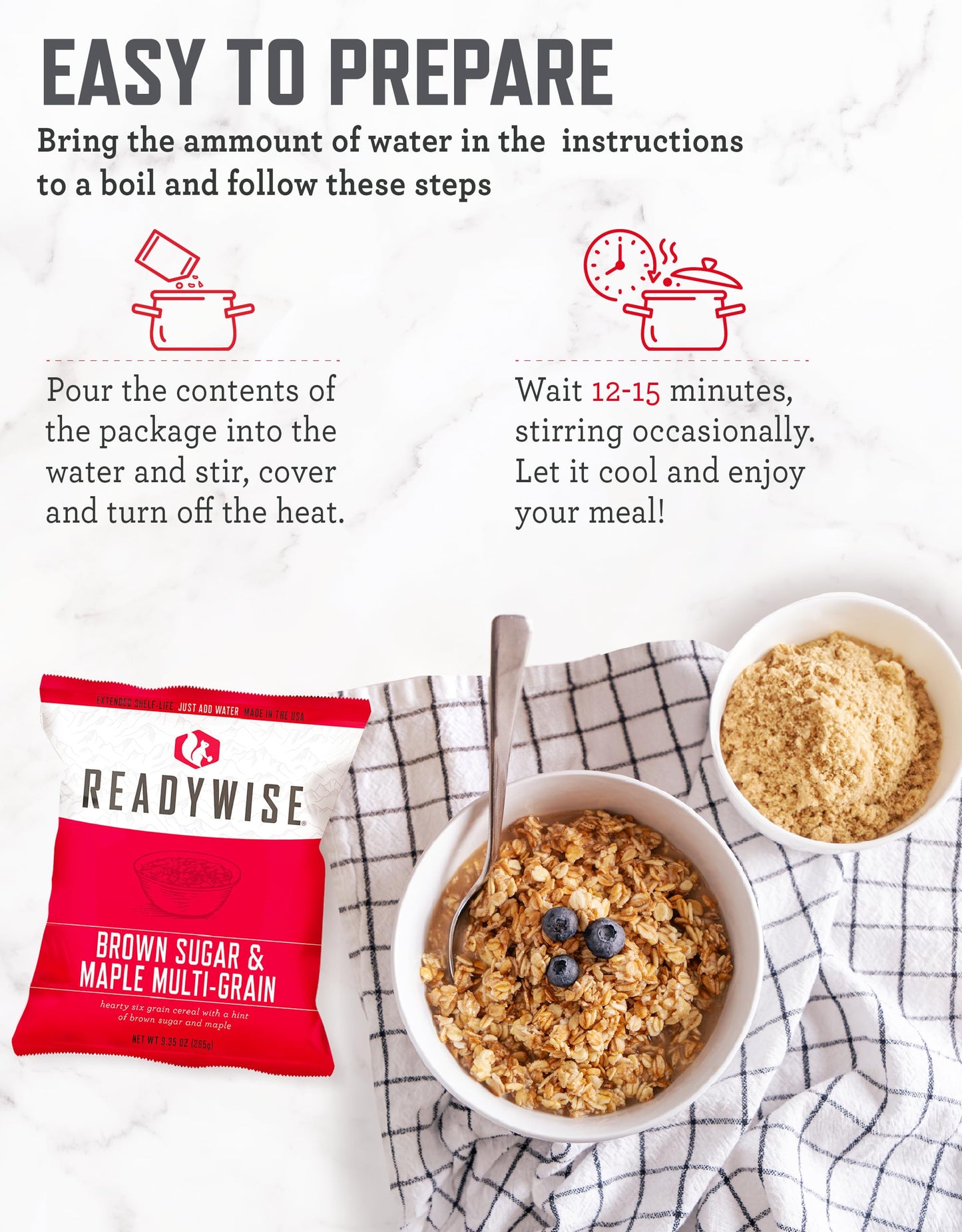 READYWISE - Emergency Food Supply Bucket, 120 Servings, MRE Meal Food Supply, Premade, Freeze Dried Survival Rations for Hiking, Adventure & Camping Essentials, Individually Packaged, 25 Year Shelf Life