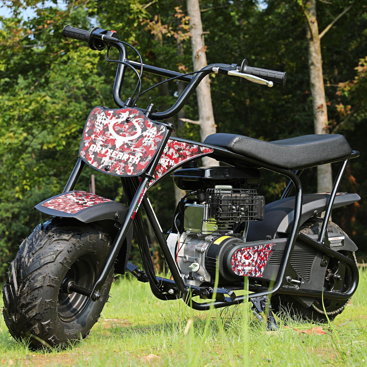 Oryxearth Mini Dirt Bike for Kids, 105CC 4-Stroke Kid Gas Powered Off-Road Pocket Pit Trail Motorcycle W/EPA Approved, Up to 24 Mph Weight Support 185 LBS