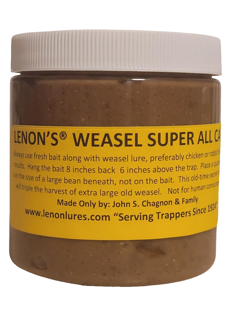 Lenon's Weasel Super All Call – Weasel Lure / Scent Lenon's Weasel Lure Results Since 1924