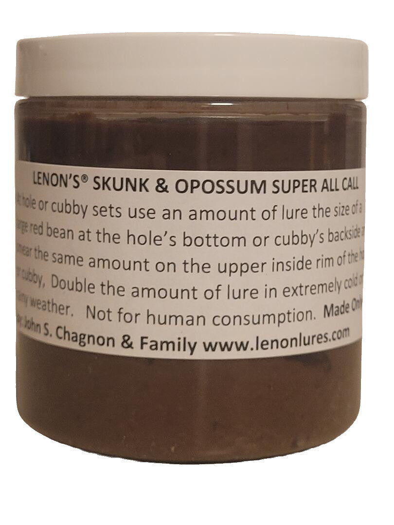 Lenon's Skunk and Opossum Super All Call Lure / Scent