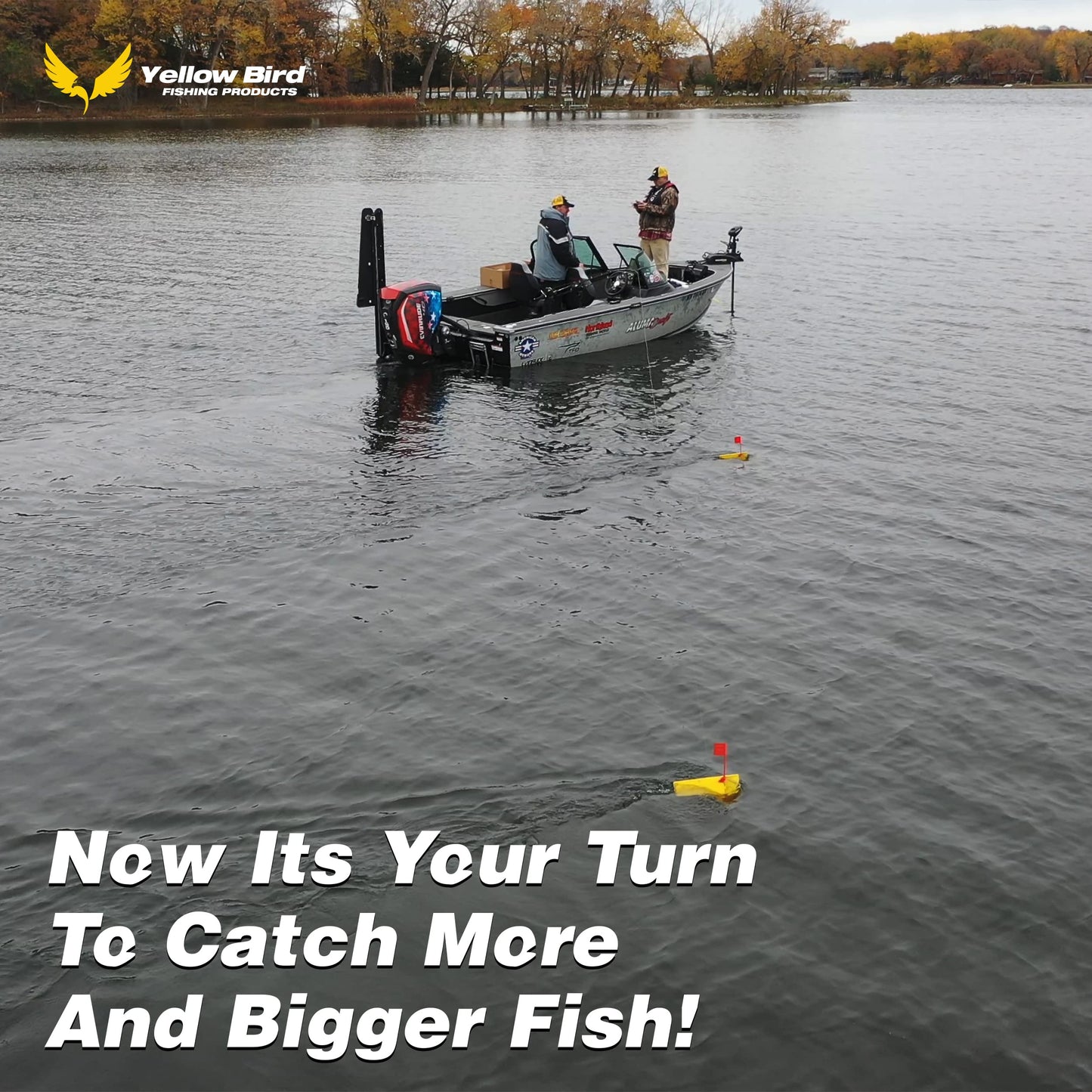 Yellow Bird Planer Board for Fishing - Available in 4 Sizes