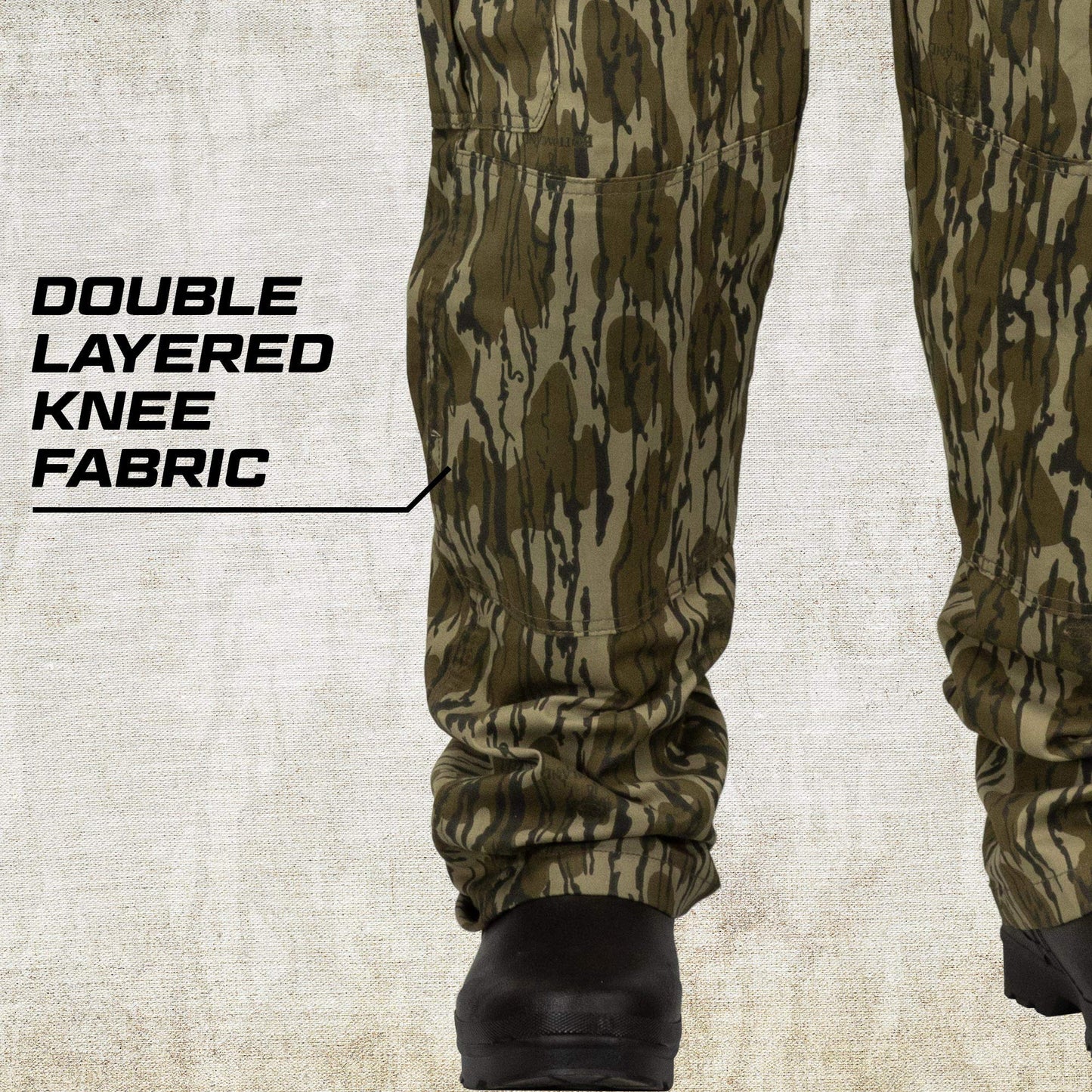 Mossy Oak Cotton Mill 2.0 Camo Hunting Bibs, Uninsulated Camo Overalls for Men