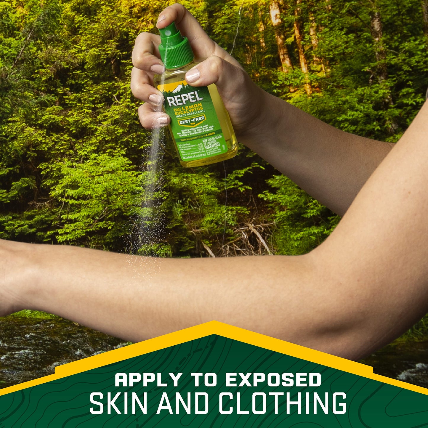 Repel 100 Insect Repellent, Pump Spray, 4-Fluid Ounces, 10-Hour Protection