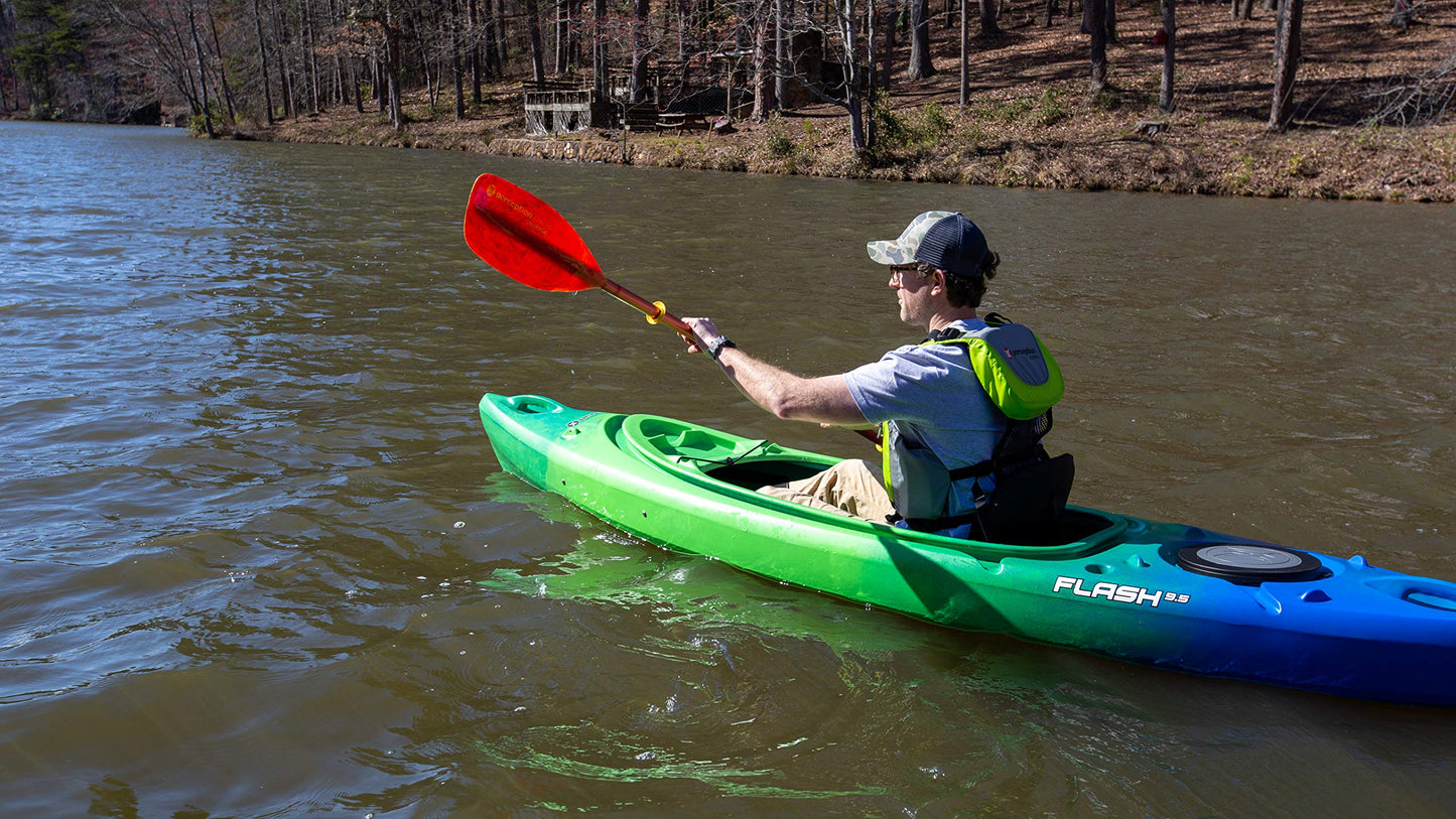 Perception Flash 9.5 | Sit Inside Kayak | Rod Holders and Rear Storage | 9' 6"
