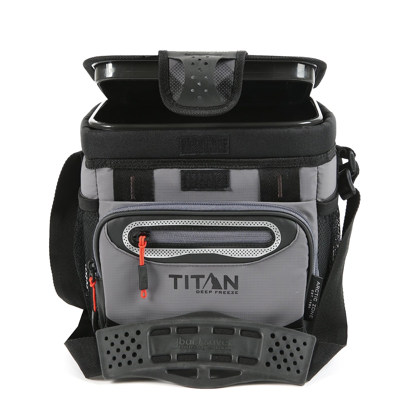 Titan Deep Freeze Cooler Zipperless Hardbody Cooler - Deep Freeze Insulation, HardBody Liner, and SmartShelf