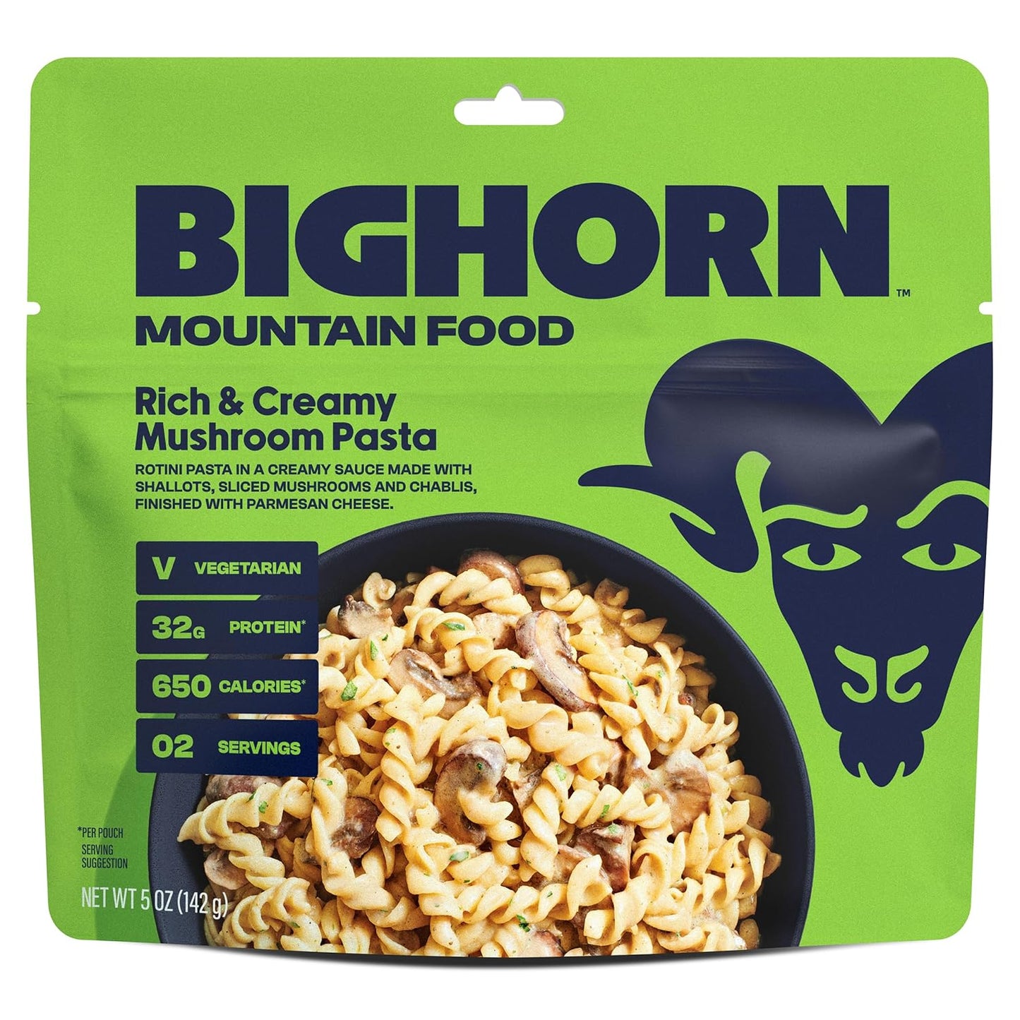 BIGHORN Mountain Food - All In Expedition Pack – contains 6 pouches | 12 servings | 211g Protein | 3,830 Calories – premium freeze dried meals - includes 1 each of our 6 entrees and 1 Insulated Coozie