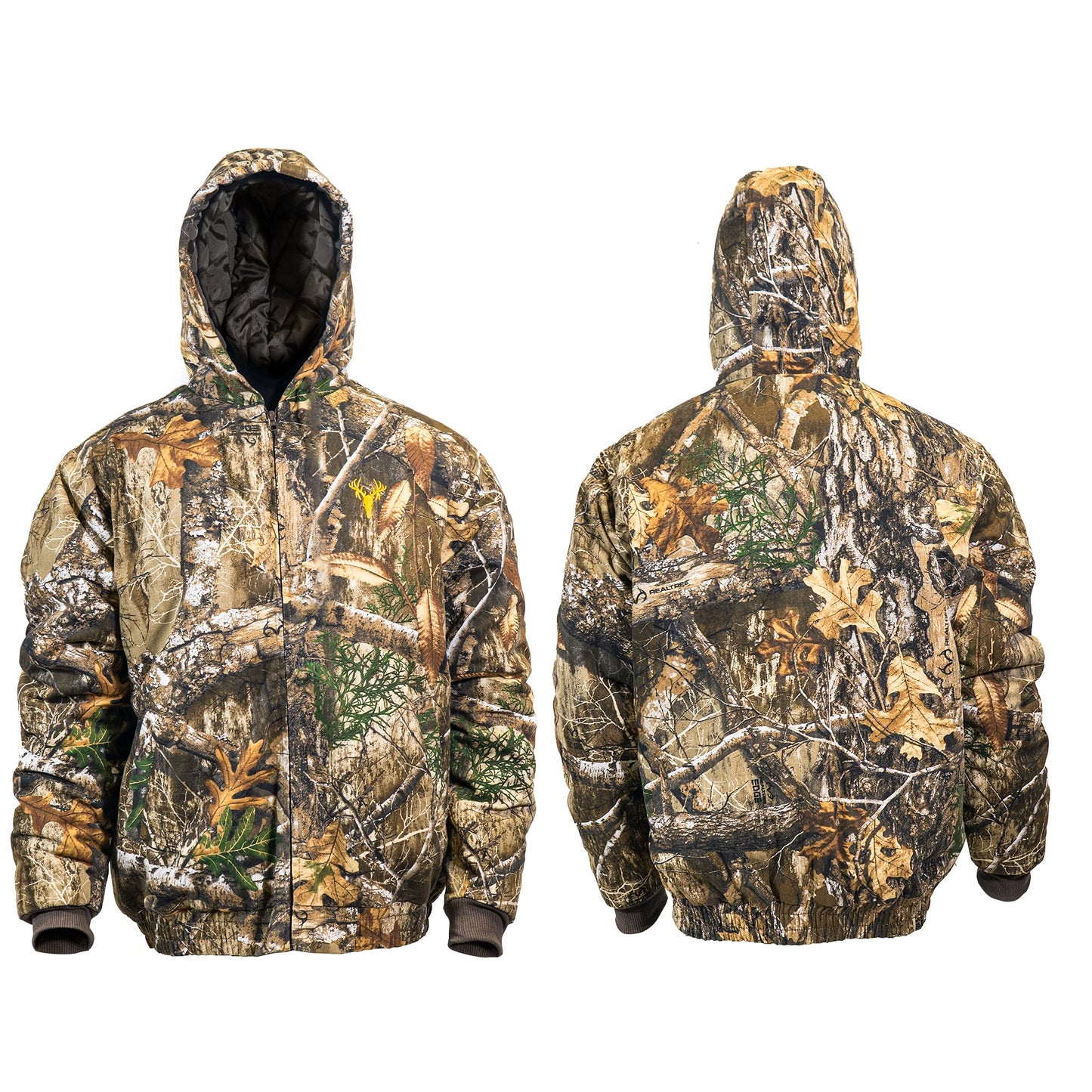 HOT SHOT Youth Insulated Twill Camo Hunting Jacket, Insulated Boy's Winter Coat, Ultra Quiet Camouflage Kids Hunting Gear