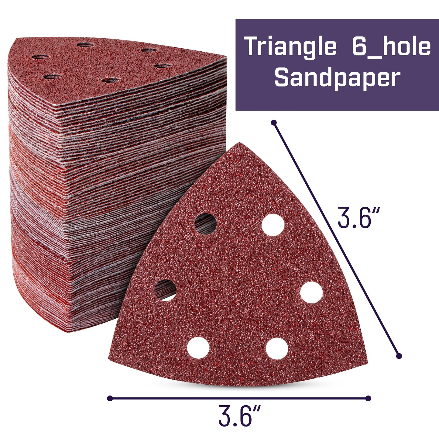 Bates- Mouse Detail Sander Sanding Pads, 30 pcs, 40/80/120/180/240 Grits, Palm Sander Sandpaper