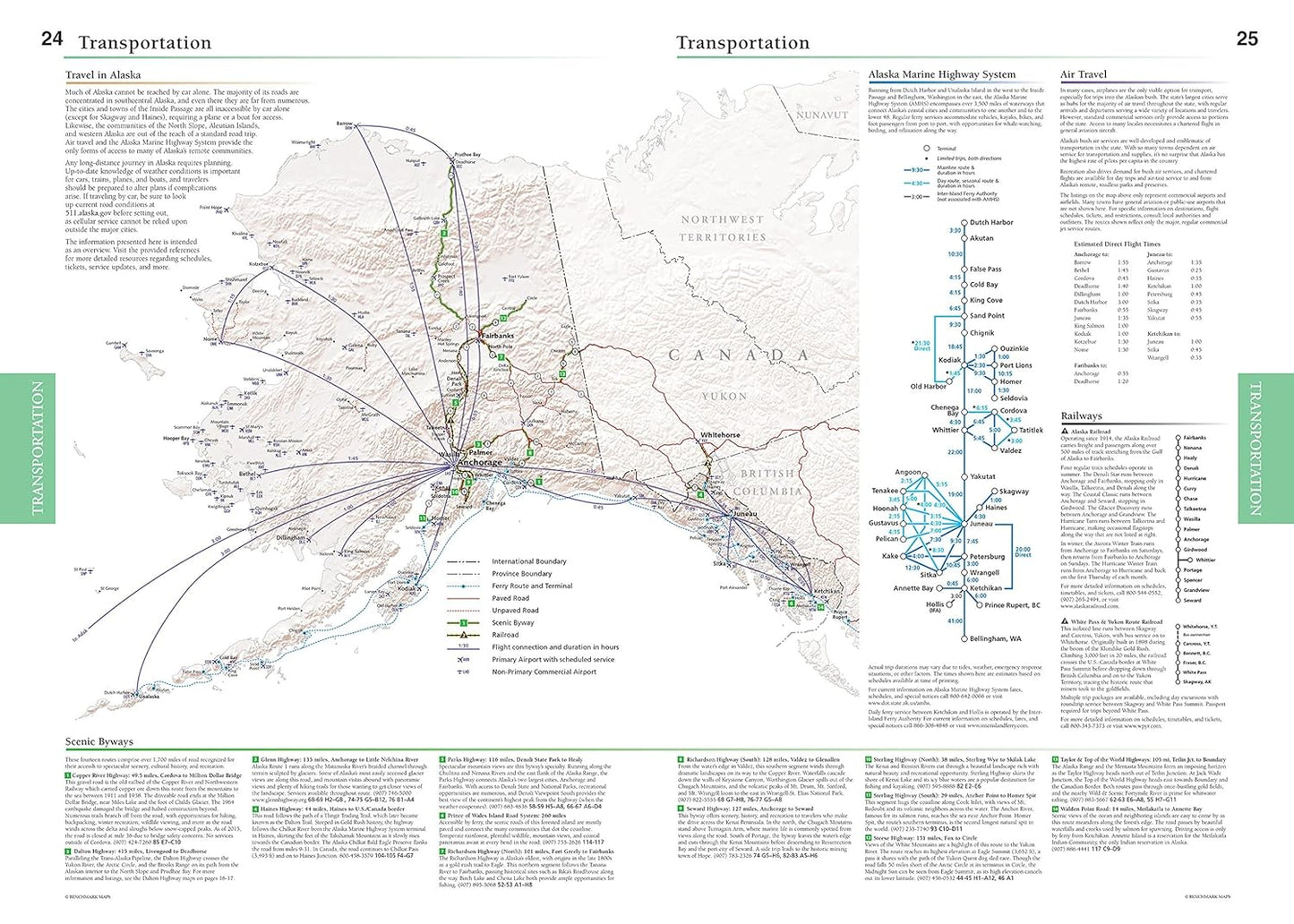 Alaska Road & Recreation Atlas - 2nd Edition, 2019 (Benchmark)