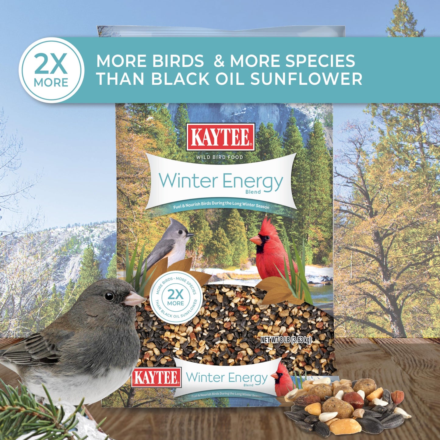 Kaytee Wild Bird Food, Summer Nesting Seed Blend, 8 lb